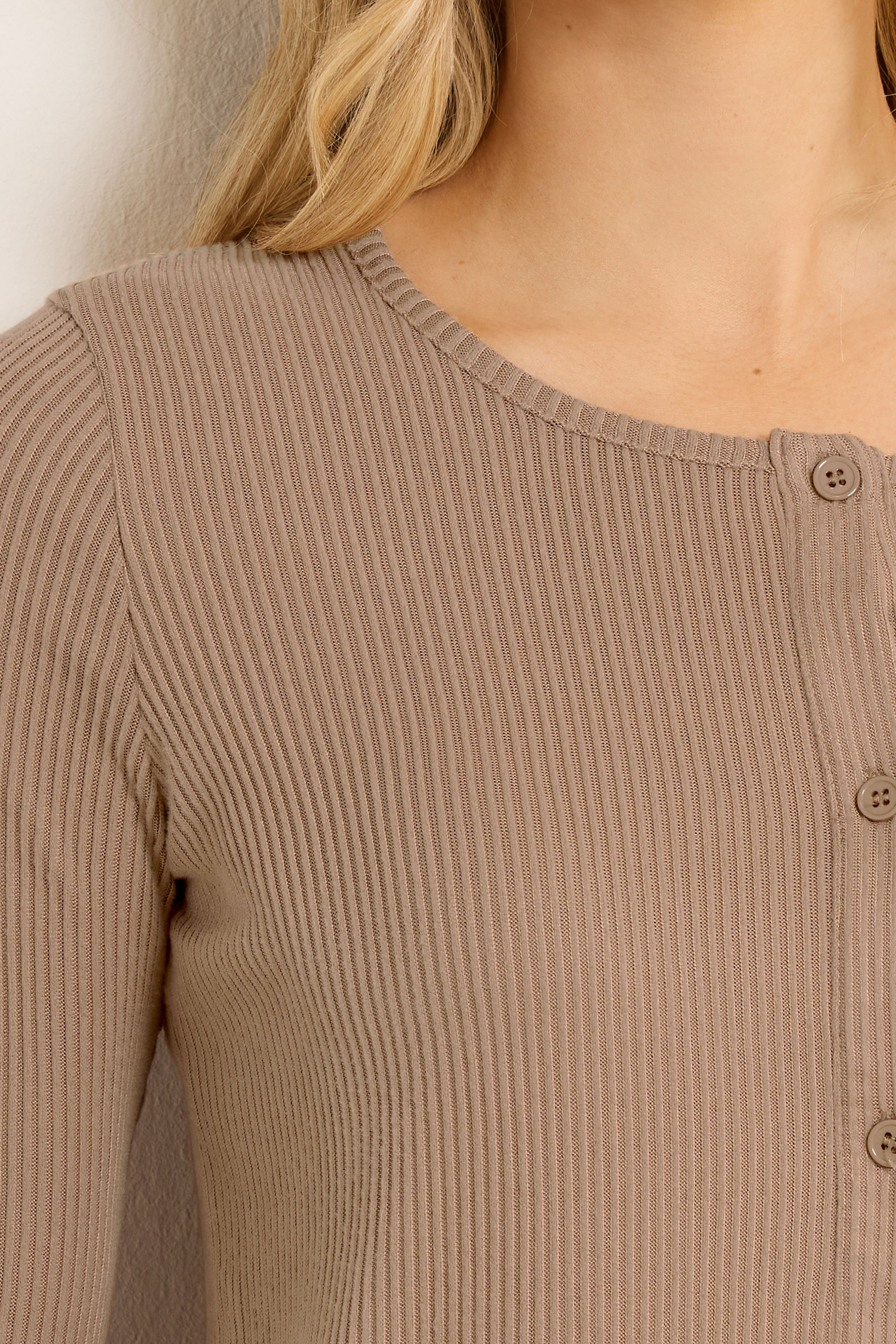 LTS Tall Women's Camel Brown Ribbed Cardigan | Long Tall Sally 4