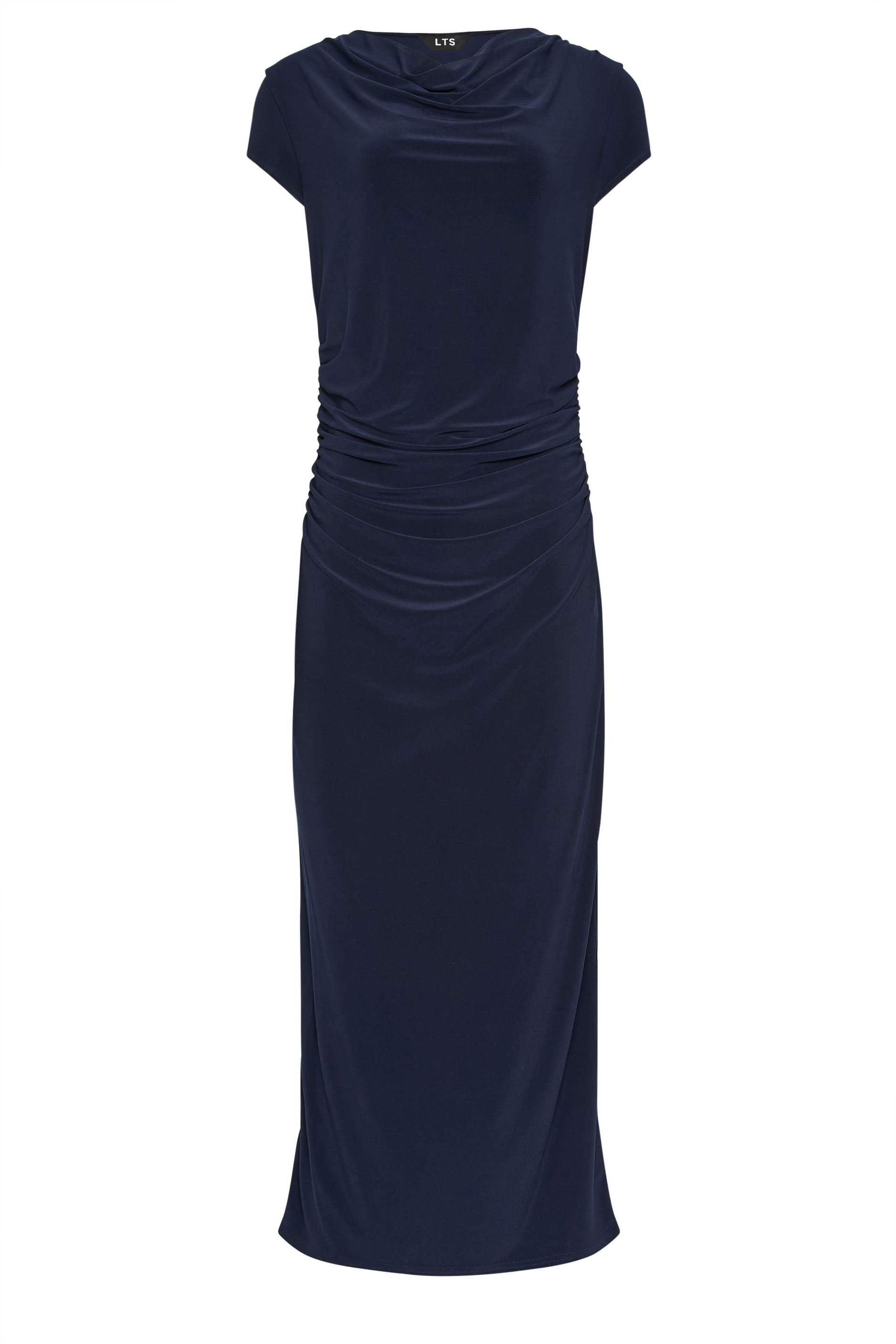 LTS Tall Women's Navy Blue Cowl Neck Maxi Dress | Long Tall Sally 5