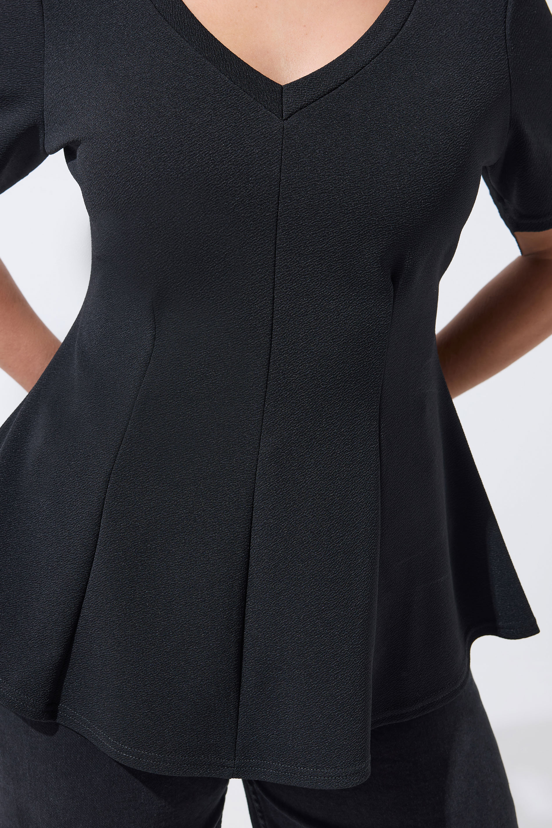 LIMITED COLLECTION Plus Size Black Corset Top | Yours Clothing 4