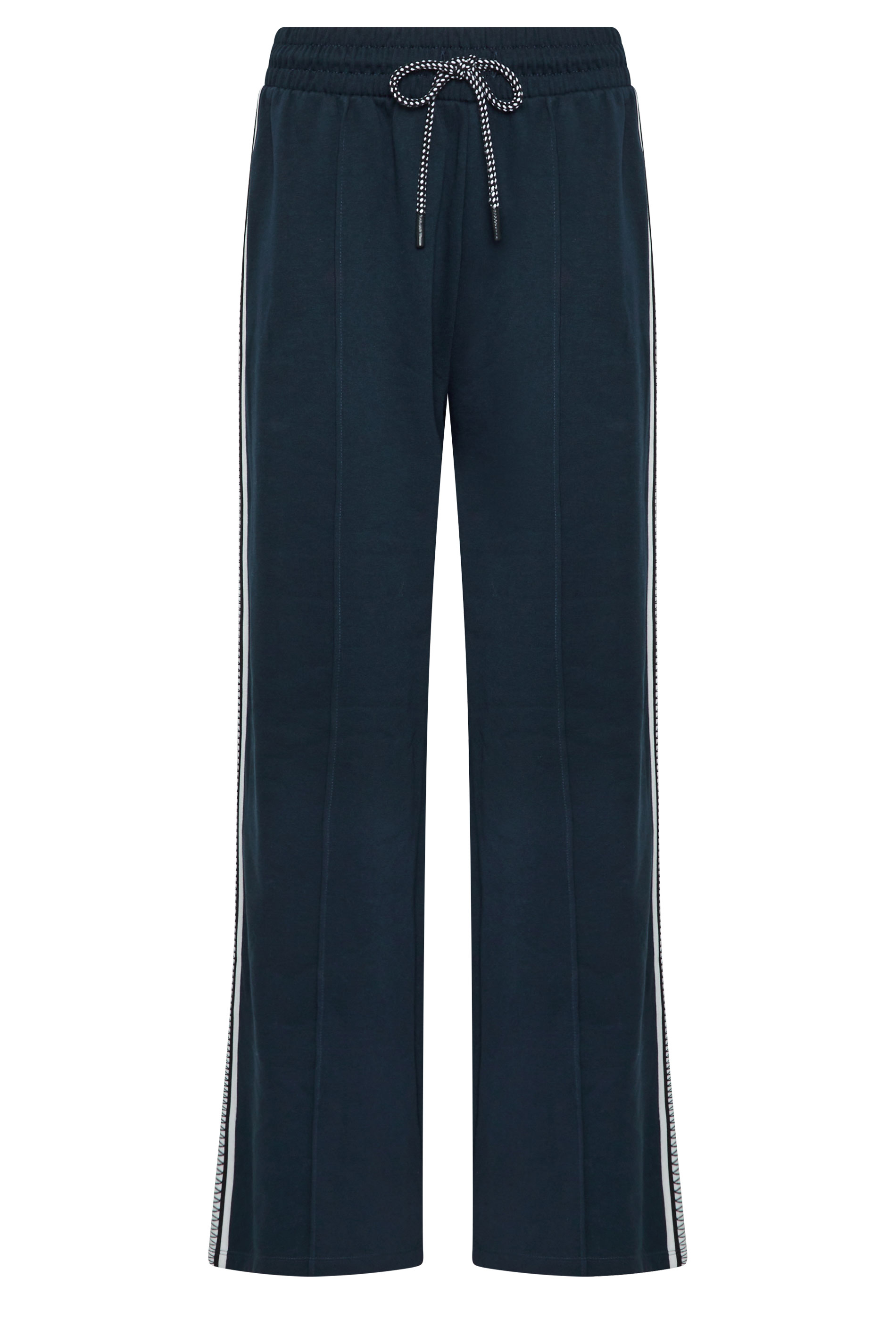 LTS Tall Women's Navy Blue Side Tape Wide Leg Joggers | Long Tall Sally 6