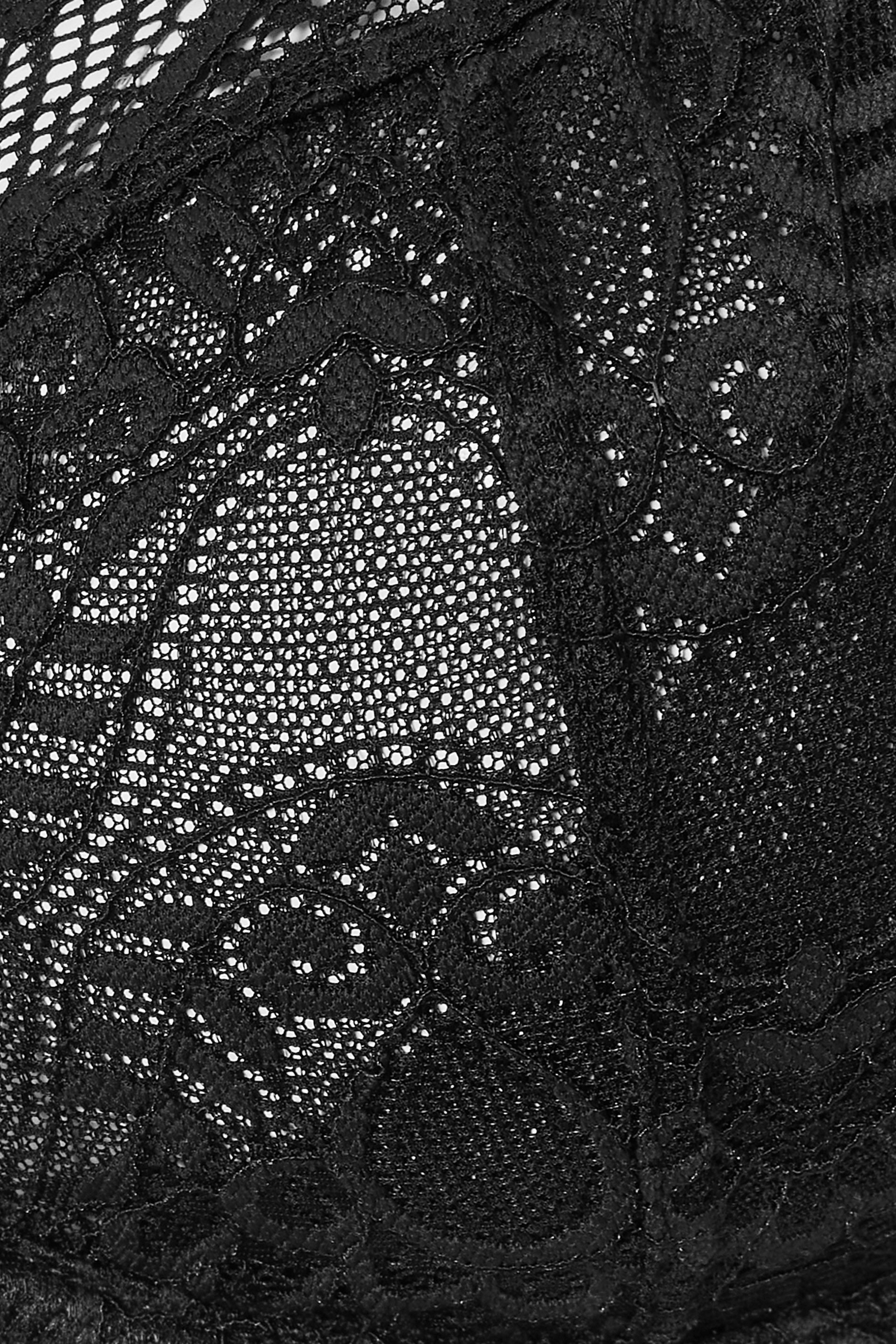 YOURS 2 PACK Plus Size Black & White Swirl Lace Bras | Yours Clothing 8