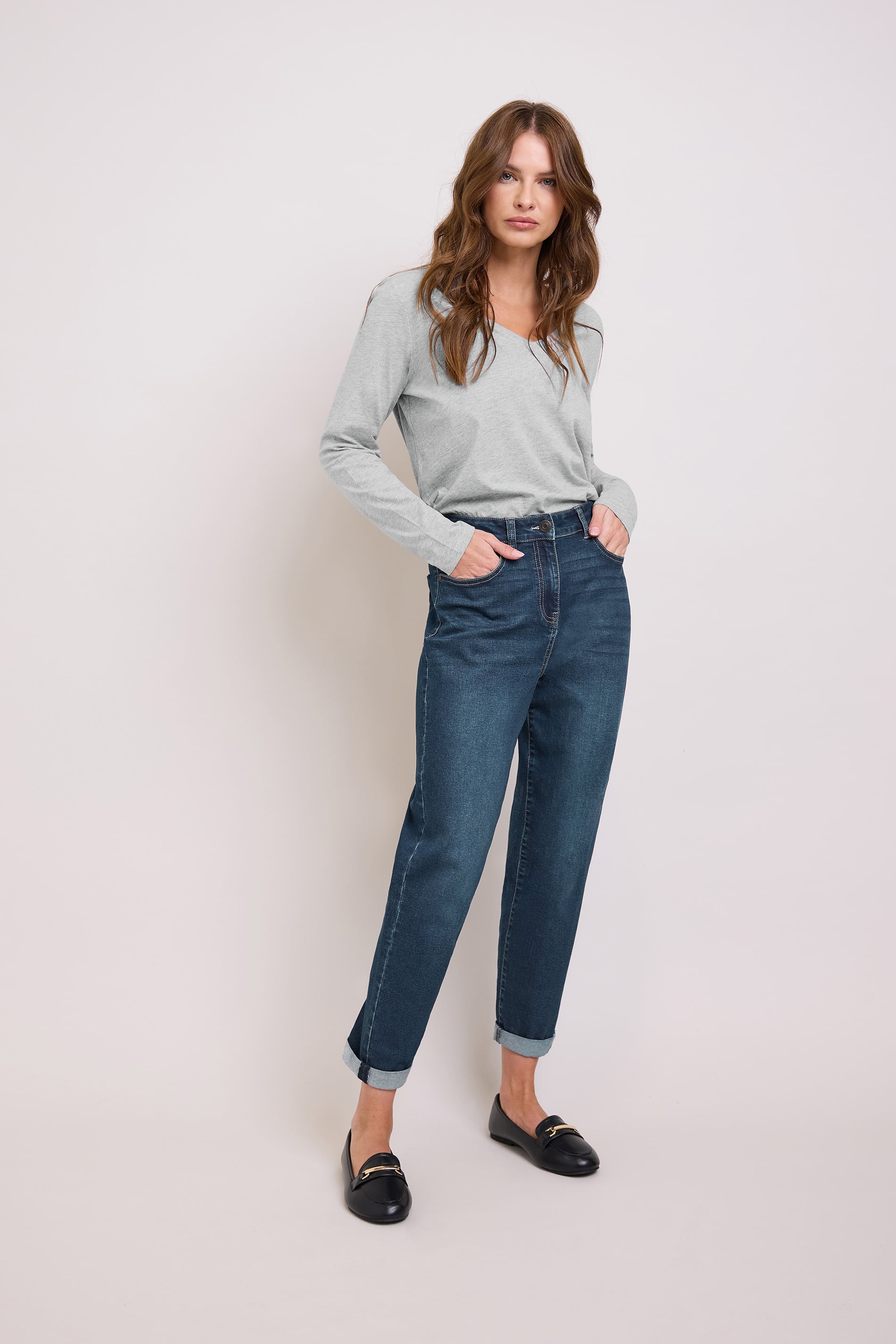 M&Co Indigo Blue Mom Jeans | M&Co 3