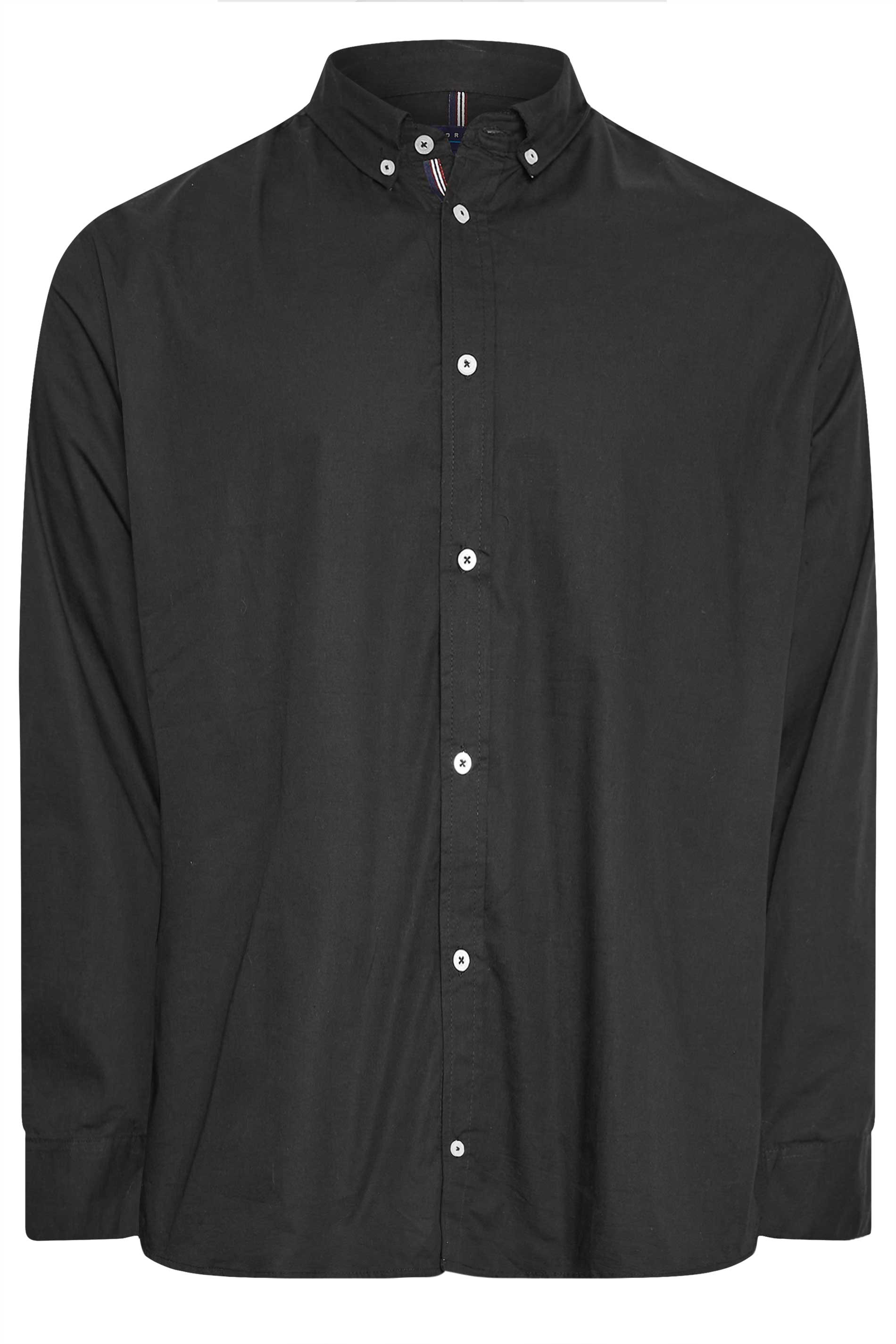 BadRhino Black Cotton Poplin Long Sleeve Shirt | BadRhino 2