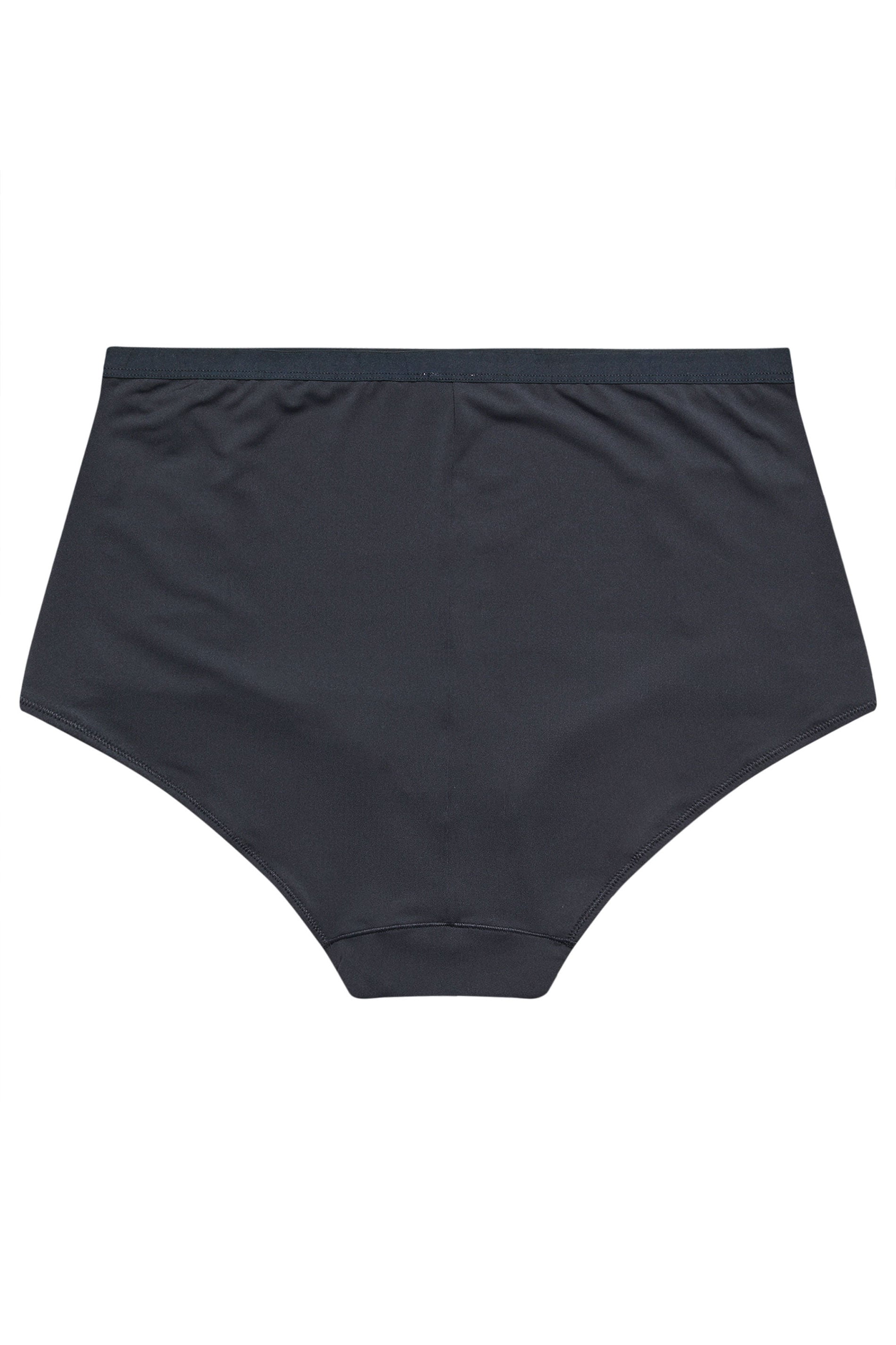 YOURS Curve Navy Blue Floral Embroidered Full Briefs | Yours Clothing 6