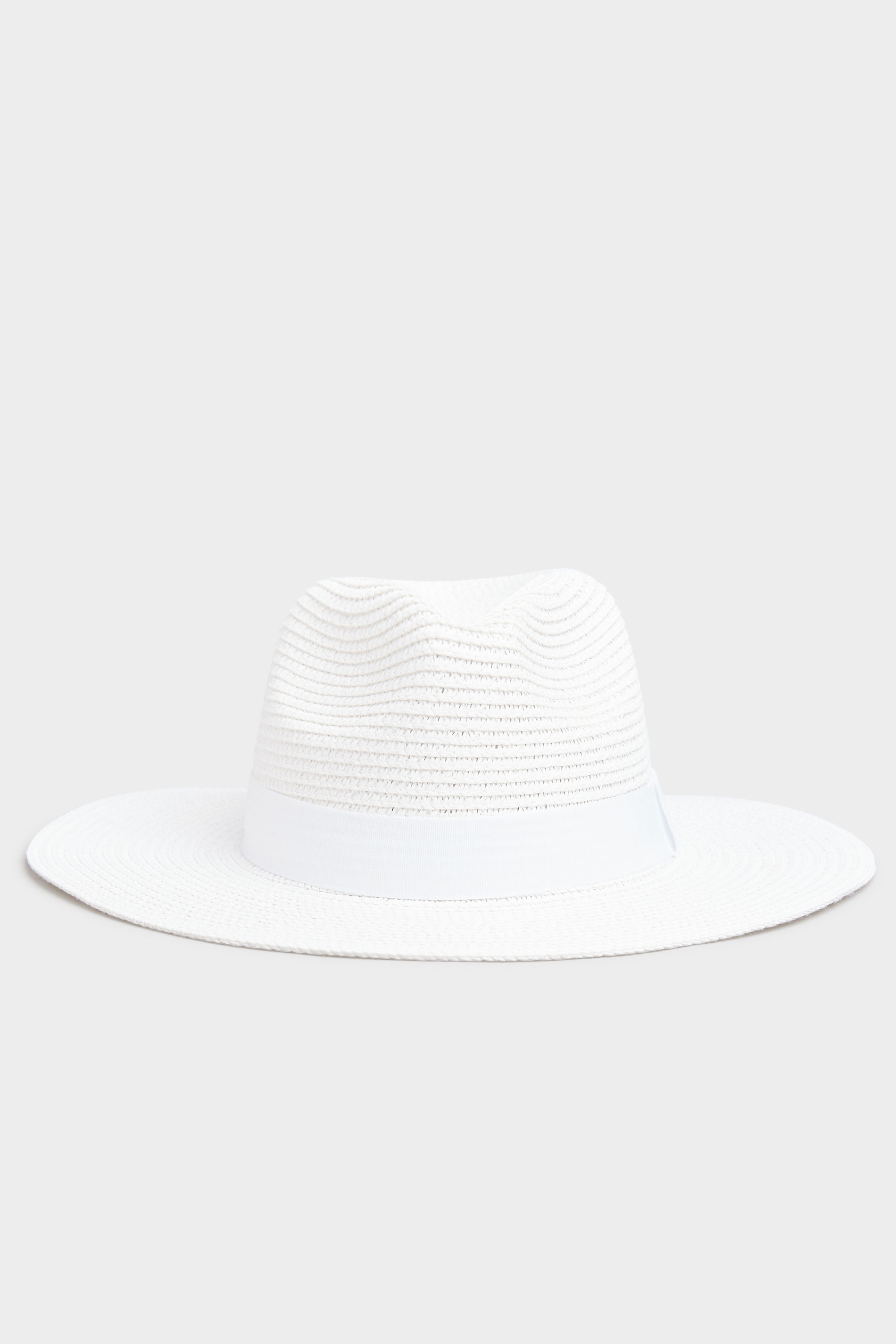 White Straw Fedora Hat | Yours Clothing 1