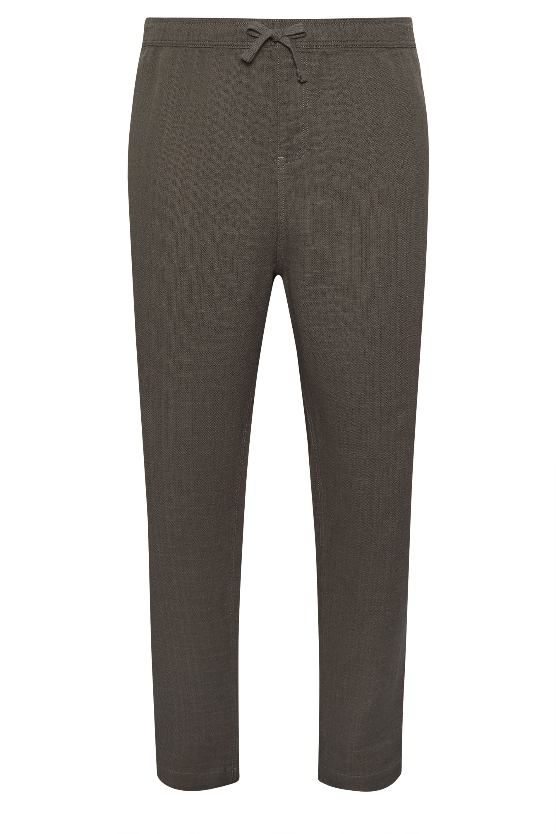 BadRhino Big & Tall Brown Textured Trousers | BadRhino 6