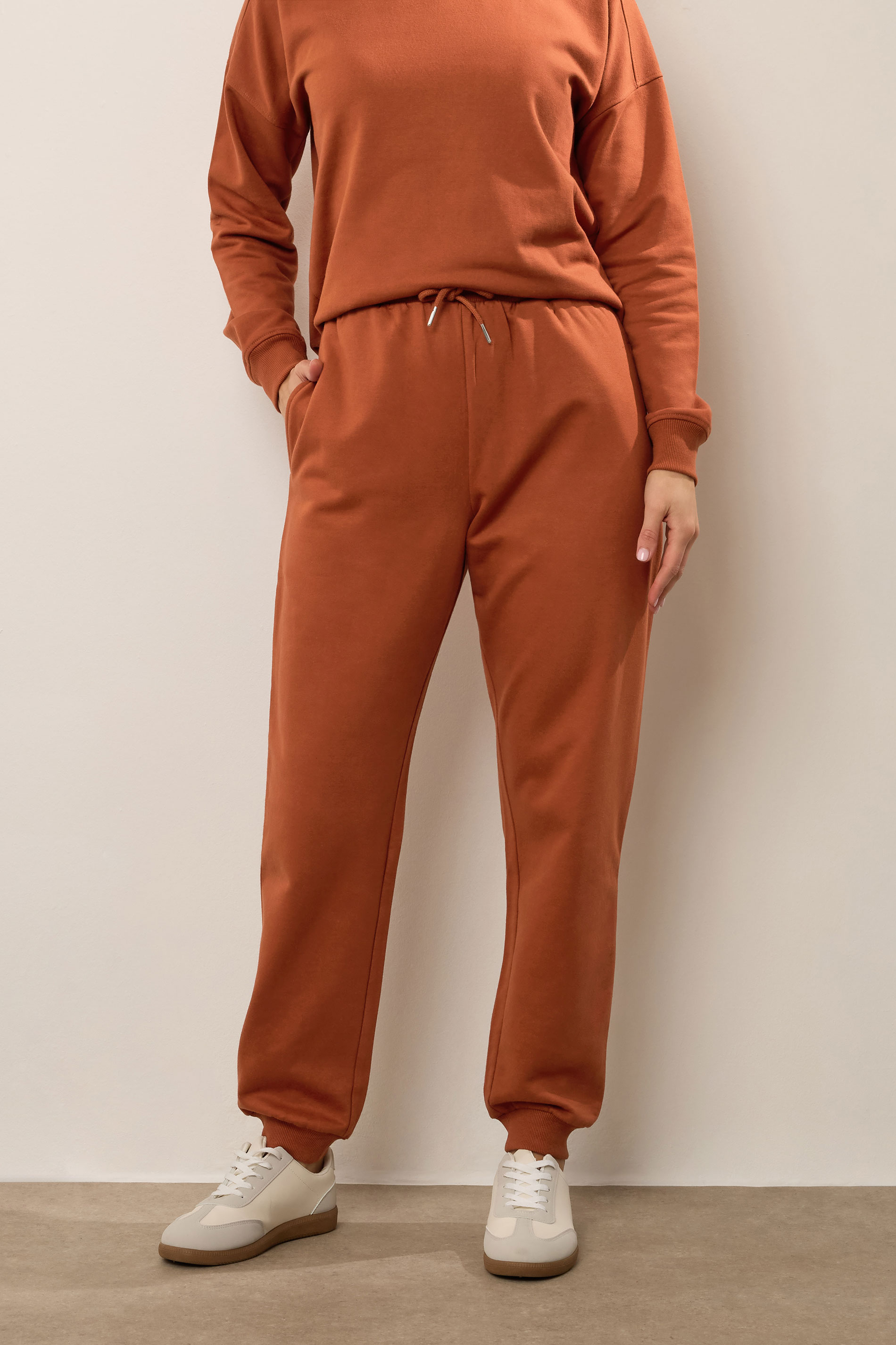 LTS Tall Rust Orange Cuffed Joggers | Long Tall Sally 1