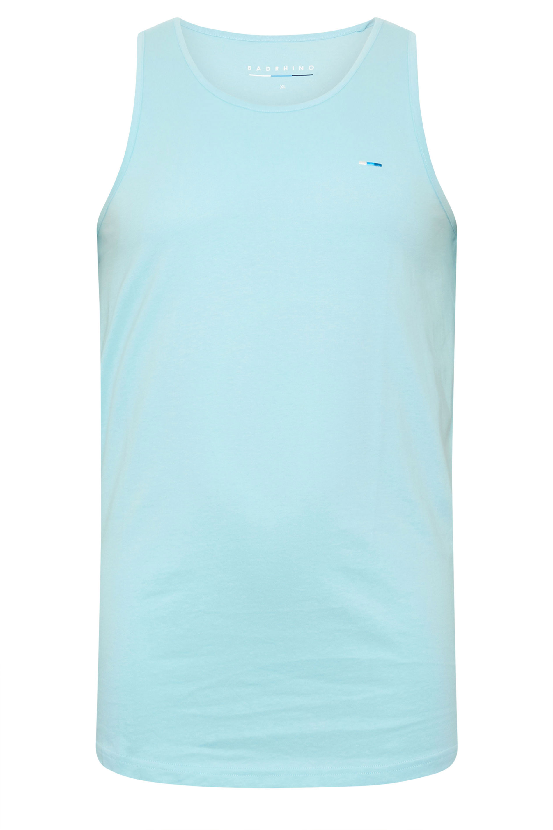 BadRhino Big & Tall 3 PACK Light Blue & Orange Vest Tops | BadRhino 12