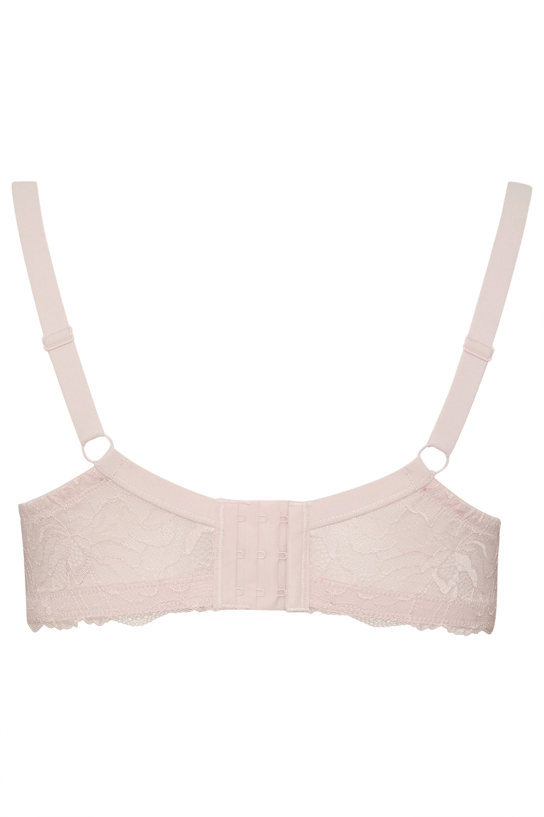 YOURS Plus Size Pink Soft Touch Ribbed Underwired Bra | Yours Clothing 6
