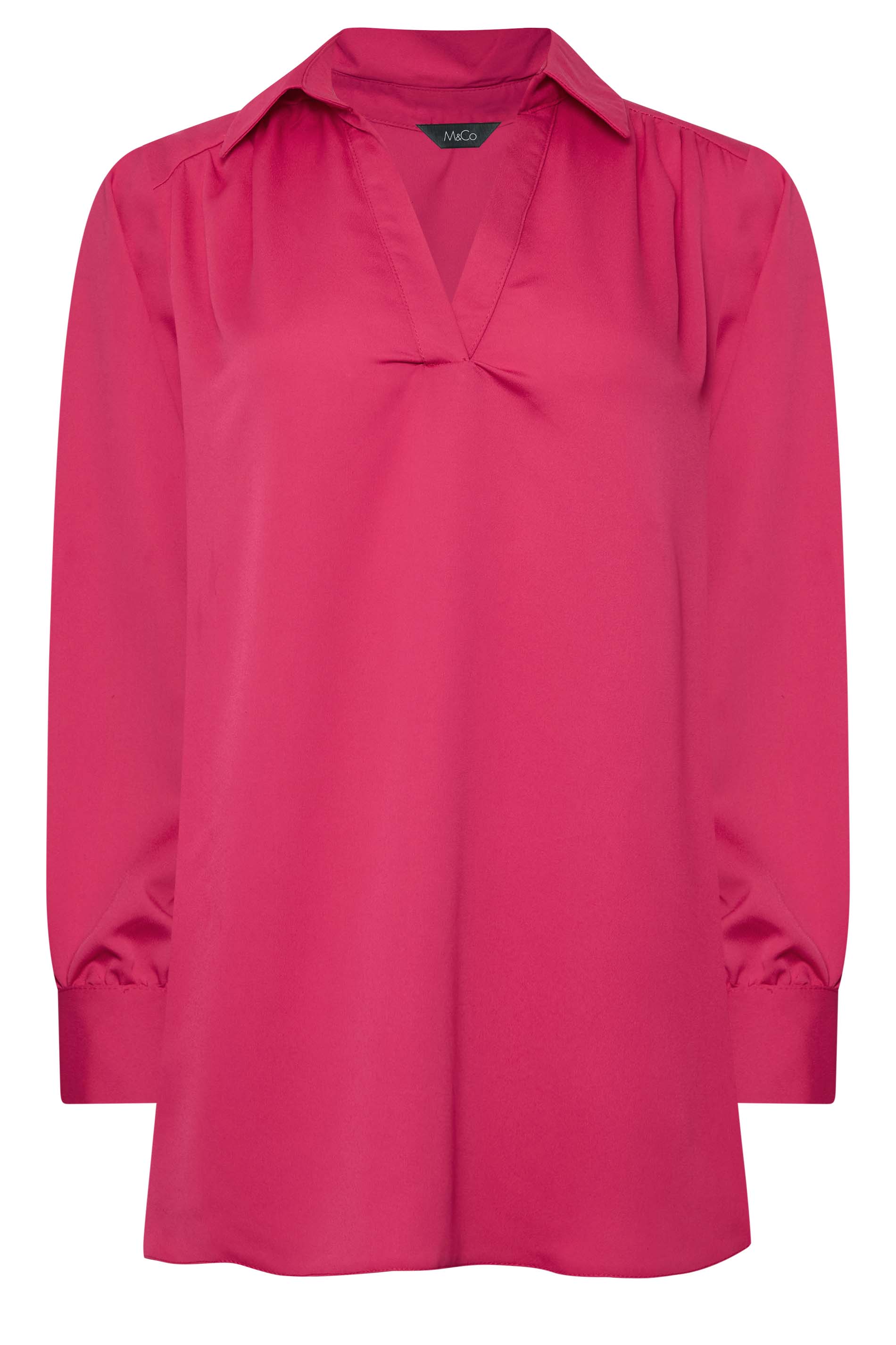 May V Neck Blouse Powder Pink