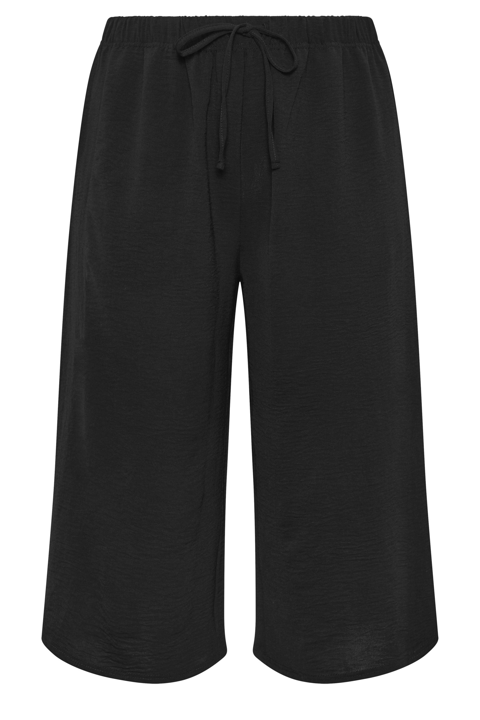YOURS Plus Size Black Culottes | Yours Clothing 5