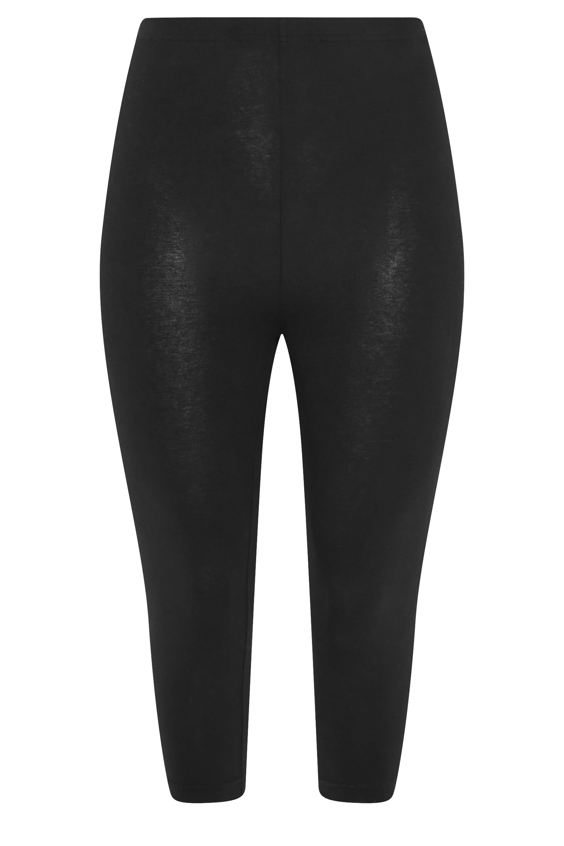 YOURSET 2 PACK Plus Size Black Floral Cropped Leggings | Yours Clothing 10