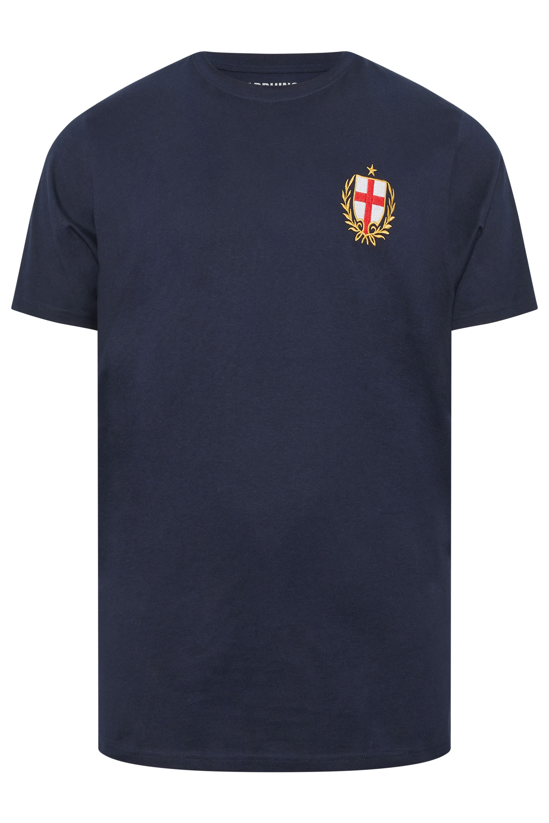 BadRhino Big & Tall Navy Blue England Crest T-Shirt | BadRhino 5