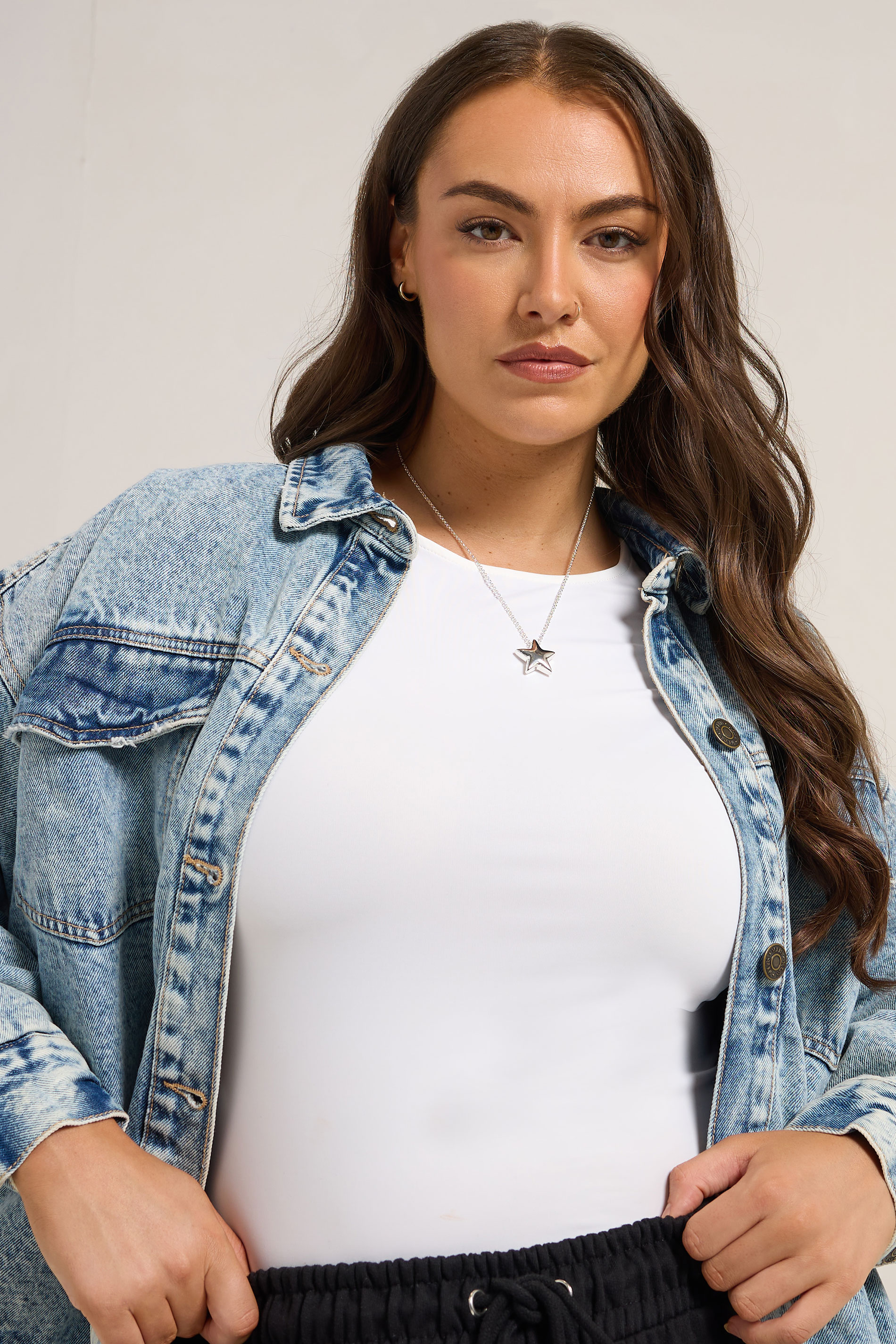 Silver Tone Star Necklace | Yours Clothing 1