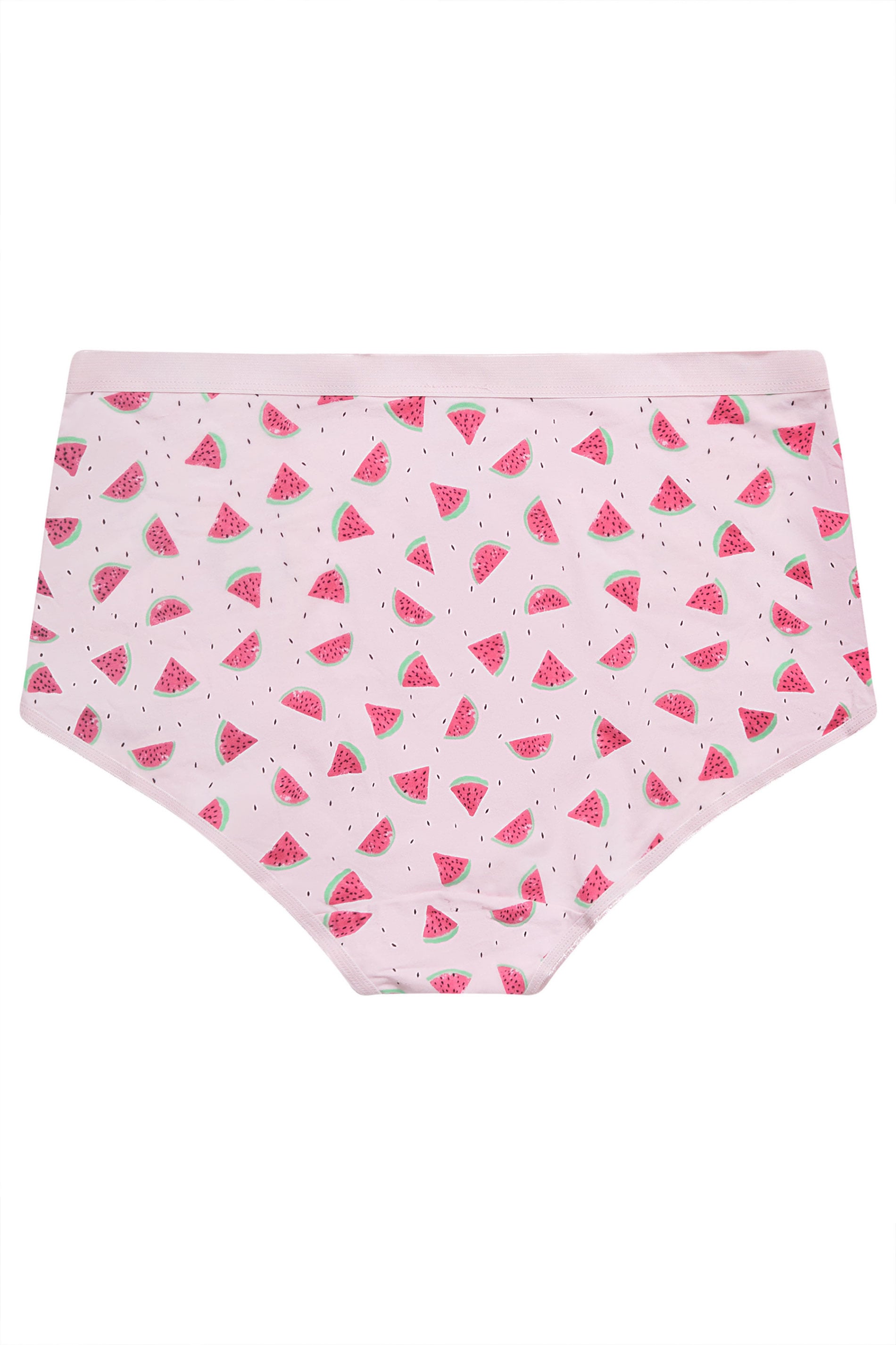YOURSET 5 PACK Plus Size Pink Watermelon Print Full Briefs | Yours Clothing 7