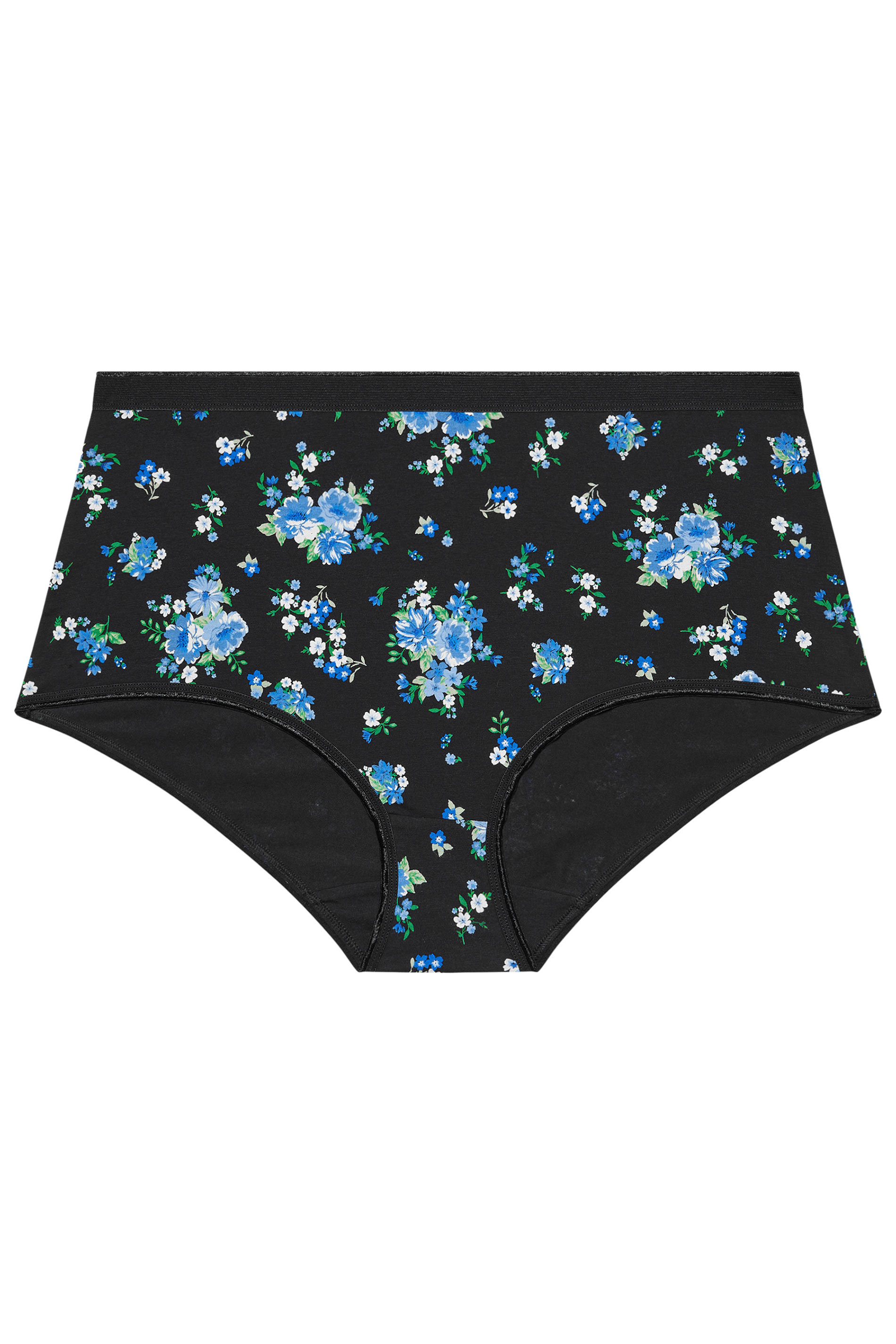 YOURSET 5 PACK Plus Size Black Floral Full Briefs | Yours Clothing 6
