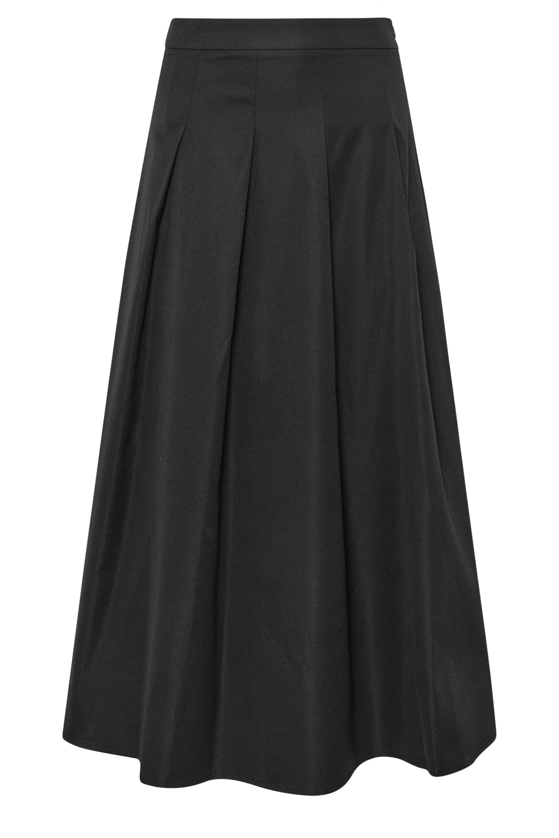 PixieGirl Petite Black Pleated Maxi Skirt | PixieGirl 7