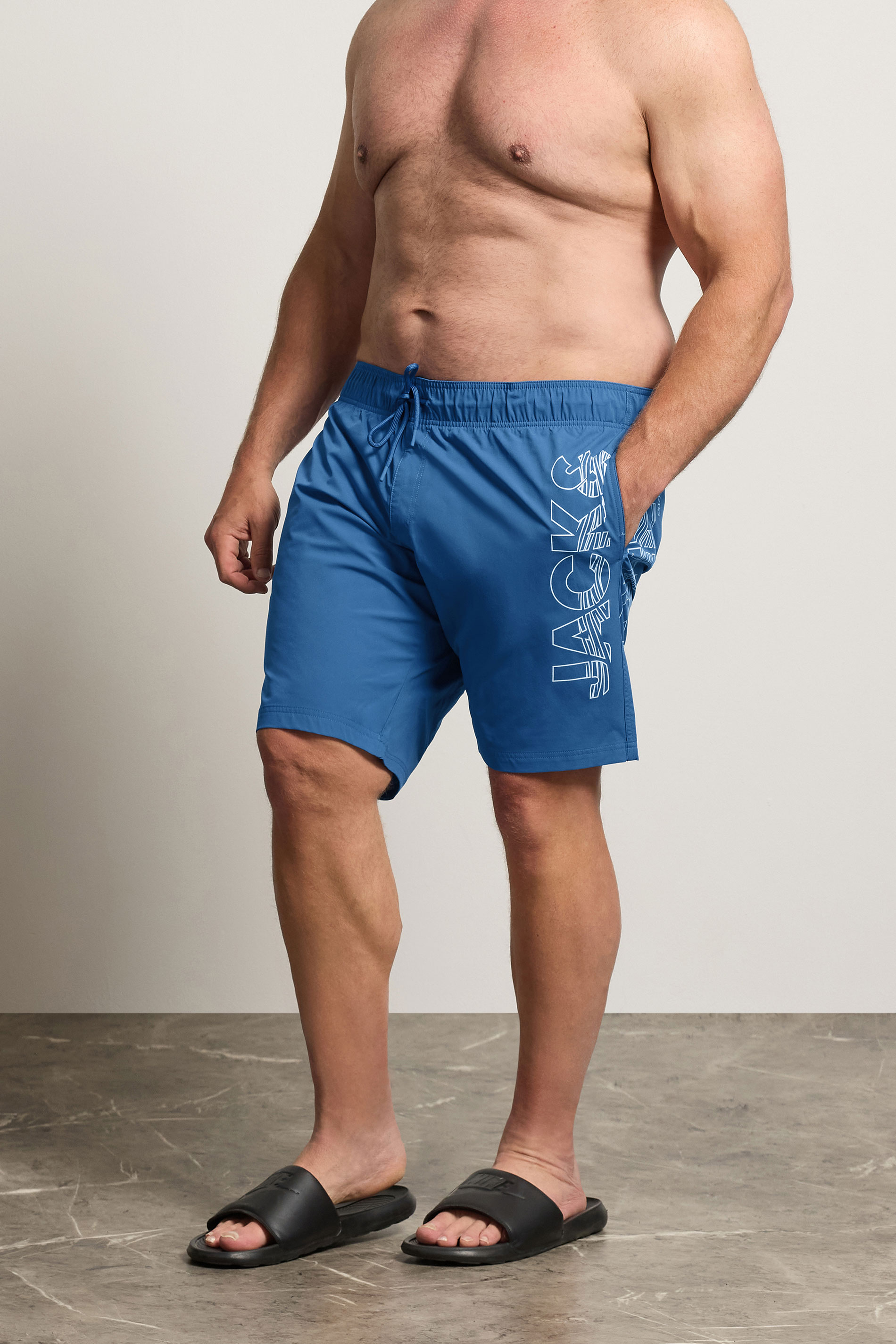 JACK & JONES Blue Wave Swim Shorts | BadRhino 3