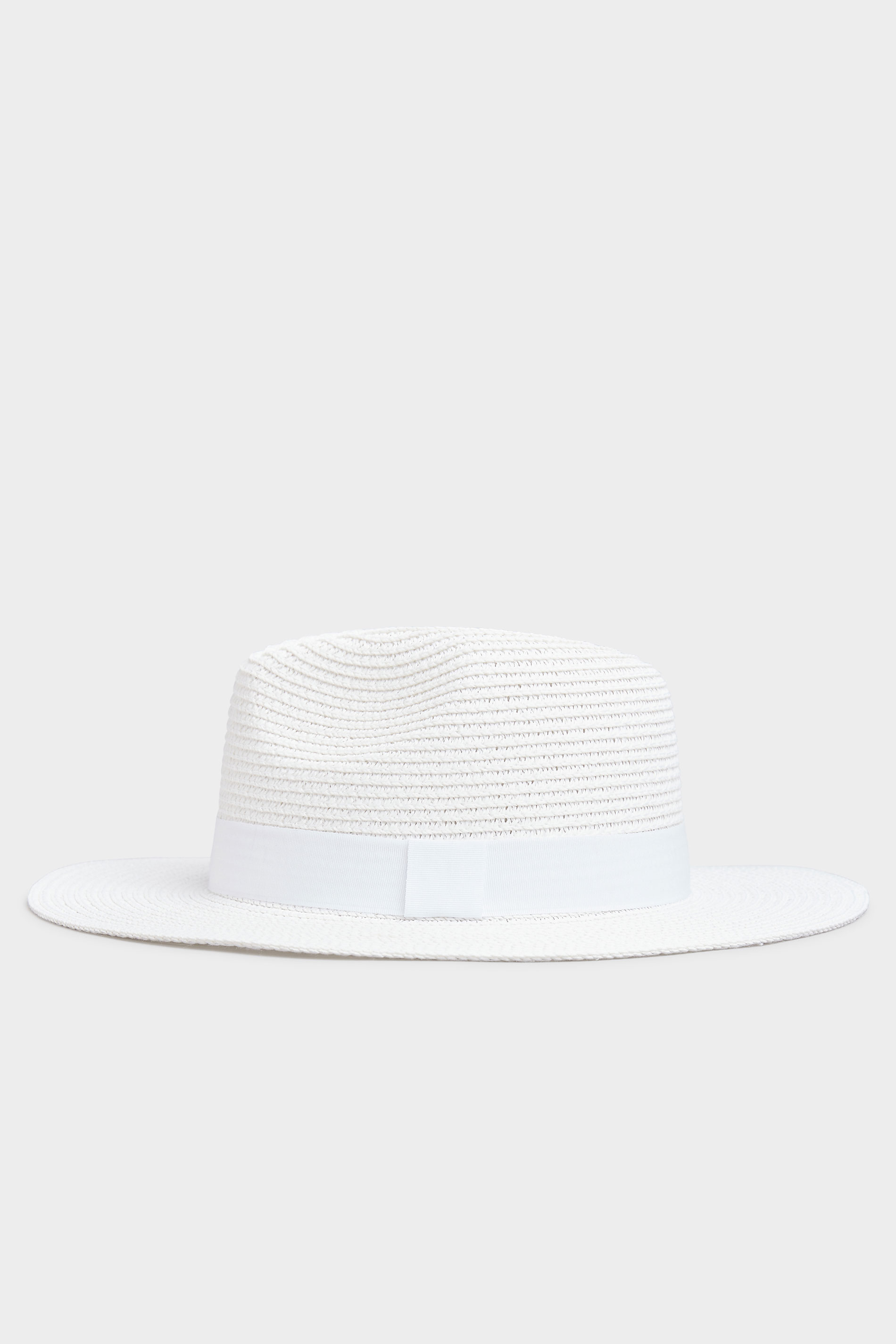 White Straw Fedora Hat | Yours Clothing 3