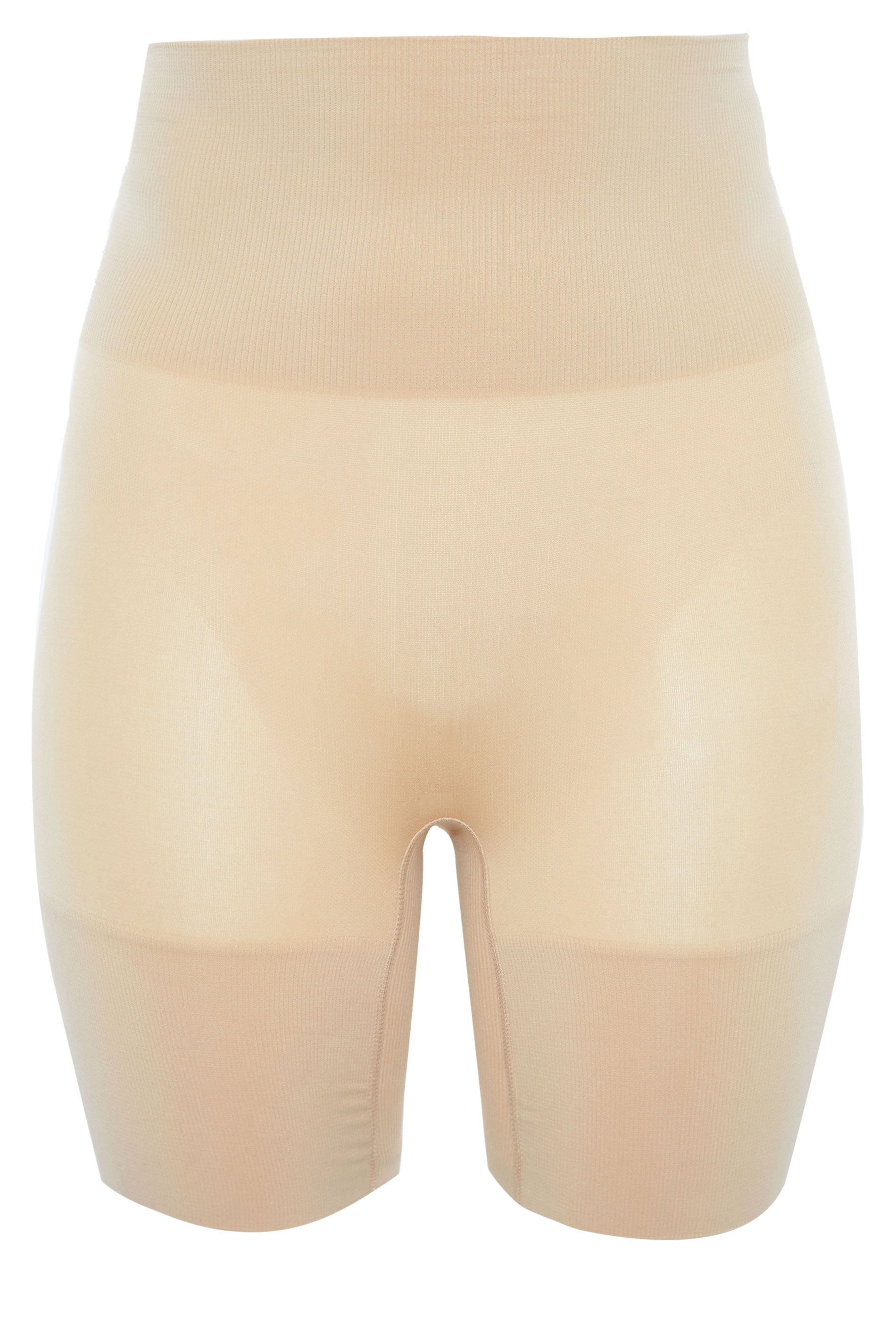 Plus Size Nude Seamless Control High Waisted Short | Yours Clothing 4