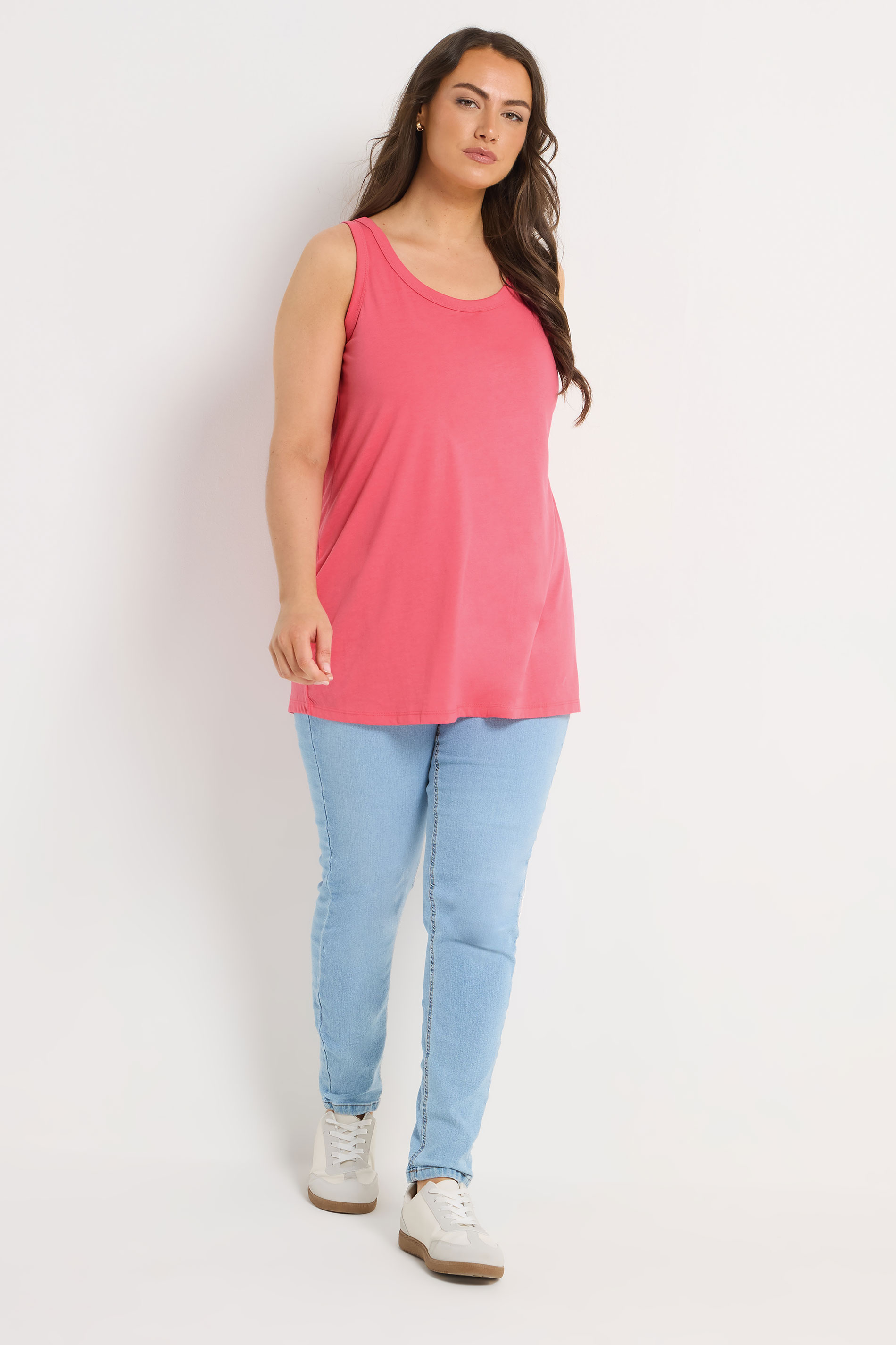 YOURS 3 PACK Plus Size Grey & Green Core Vest Tops | Yours Clothing 4