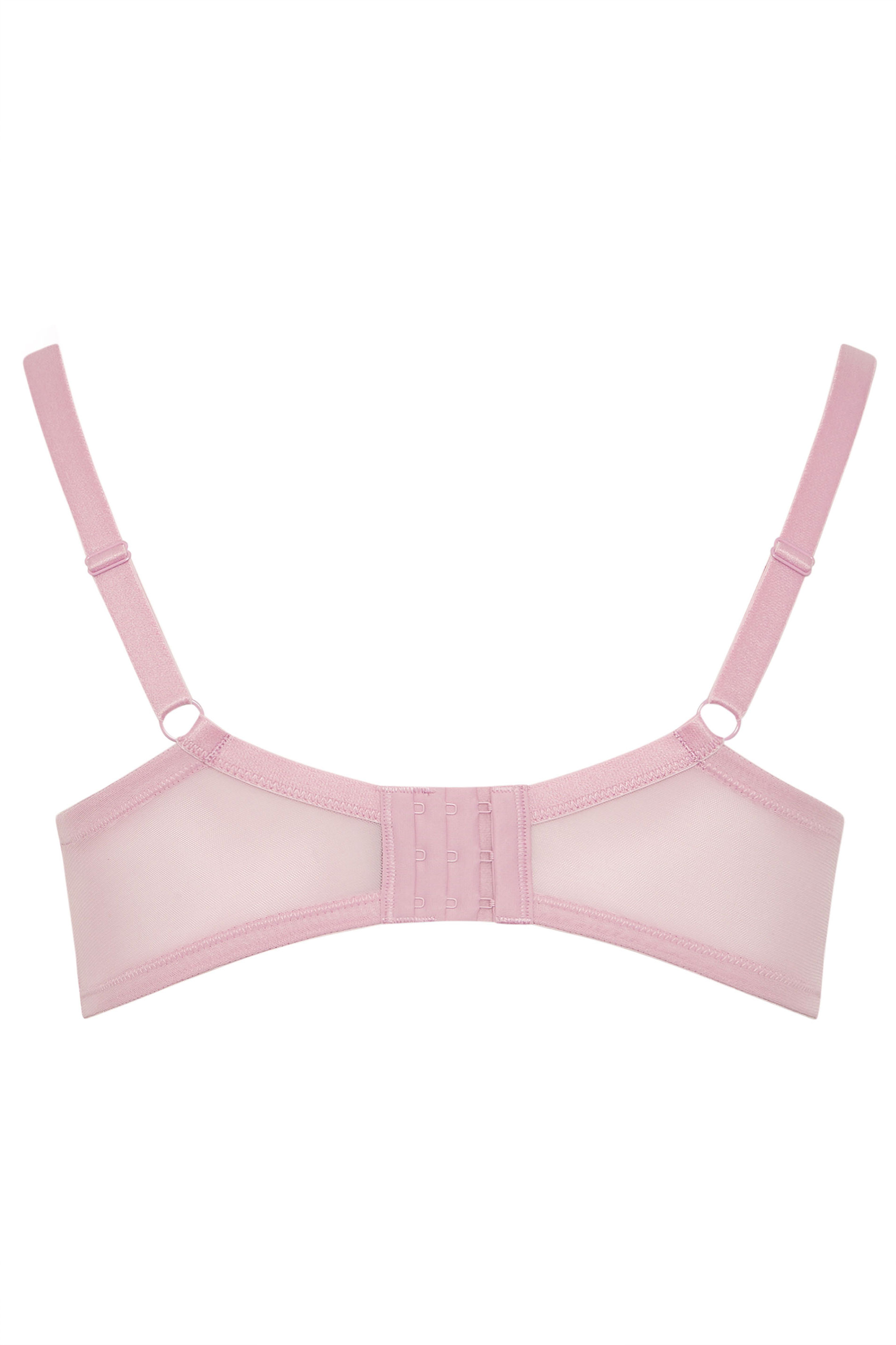 YOURSET 3 PACK Plus Size Purple & Pink Lace Trim Padded T-Shirt Bras | Yours Clothing 11