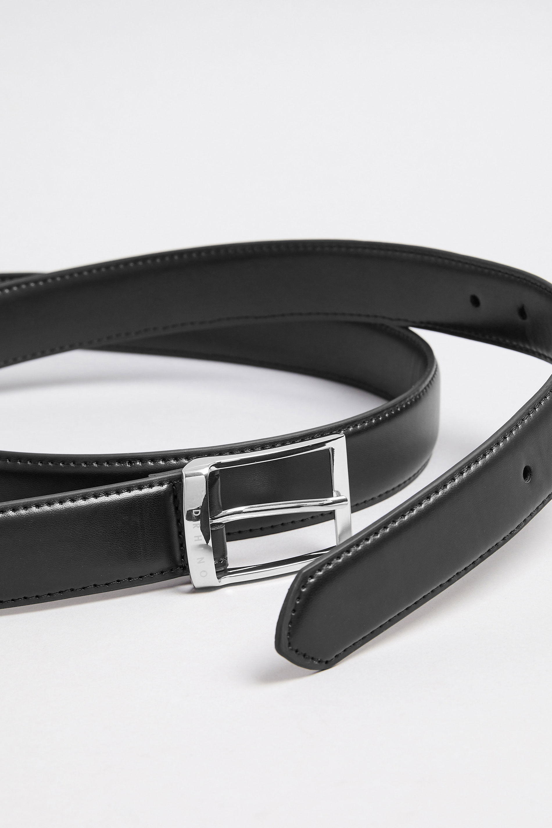 RHINO FLEX Black Flex Leather Look Buckle Belt | BadRhino 2