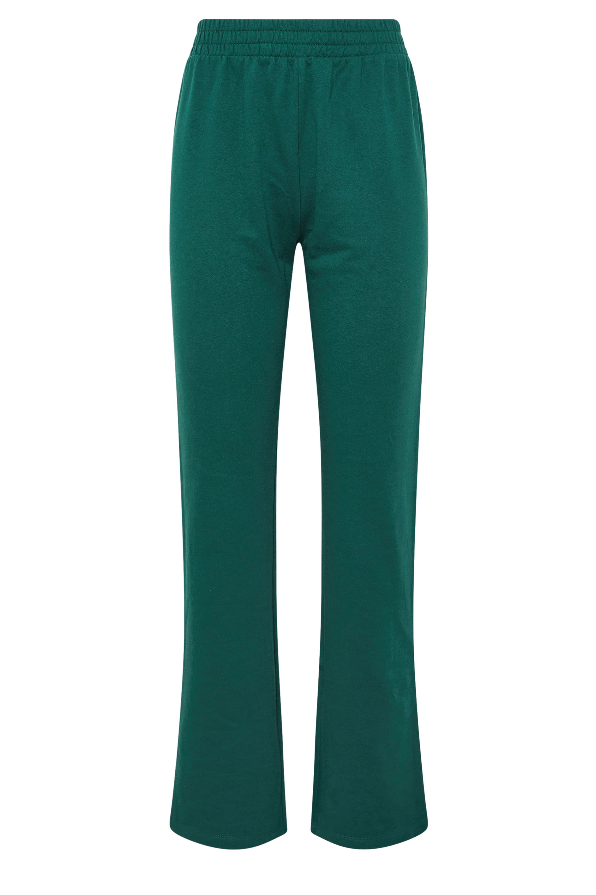 LTS Tall Green Jersey Fitted Straight Leg Joggers | Long Tall Sally 5