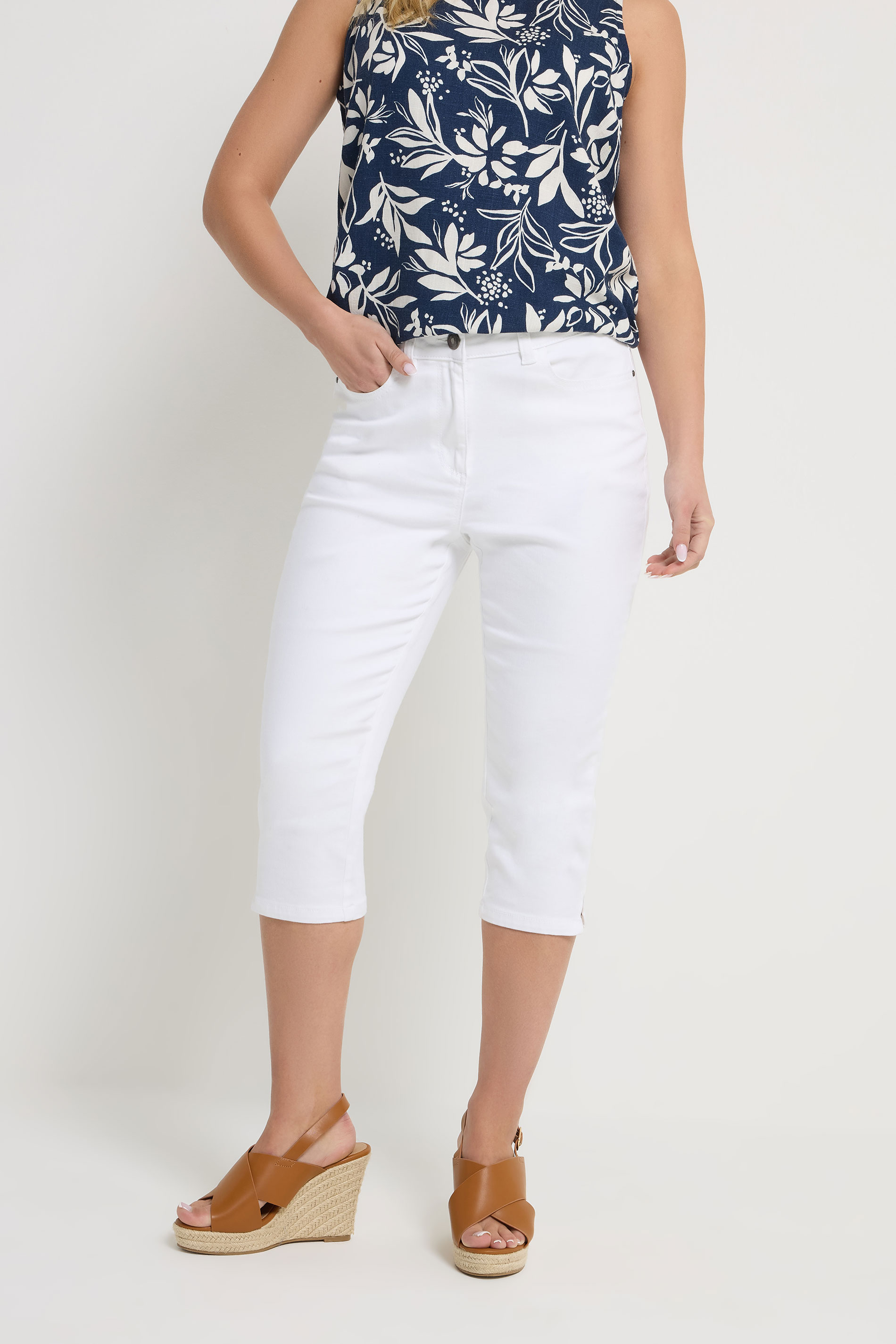 M&Co White Capri Jeans | M&Co 1