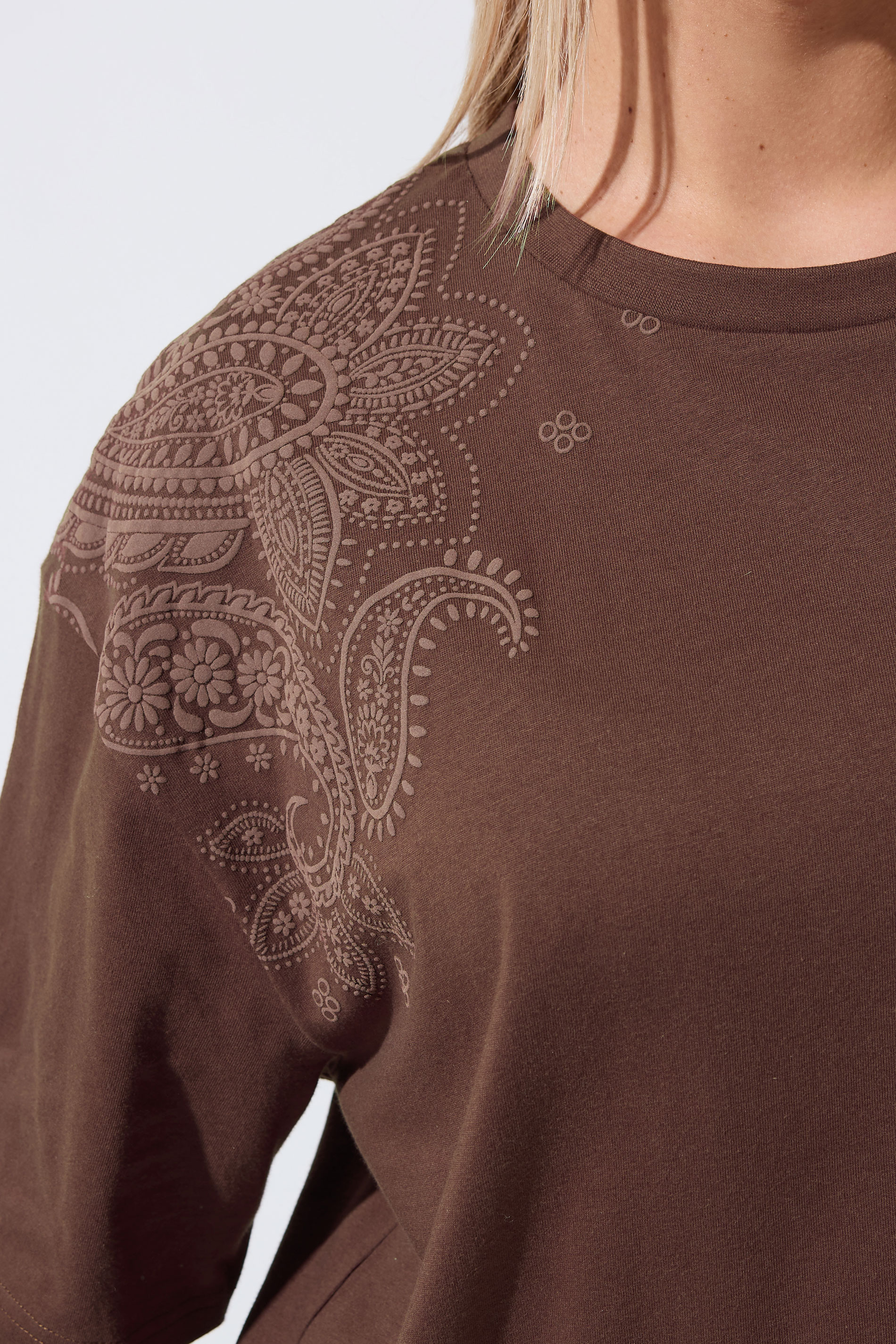 LIMITED COLLECTION Plus Size Chocolate Brown Floral Print T-Shirt | Yours Clothing 4