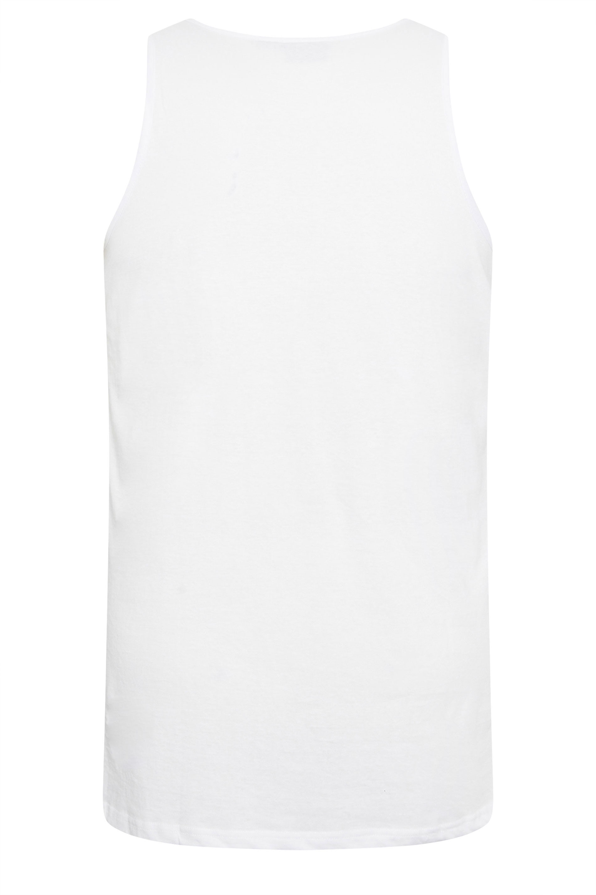 D555 Big & Tall White Muscle Vest | BadRhino 2