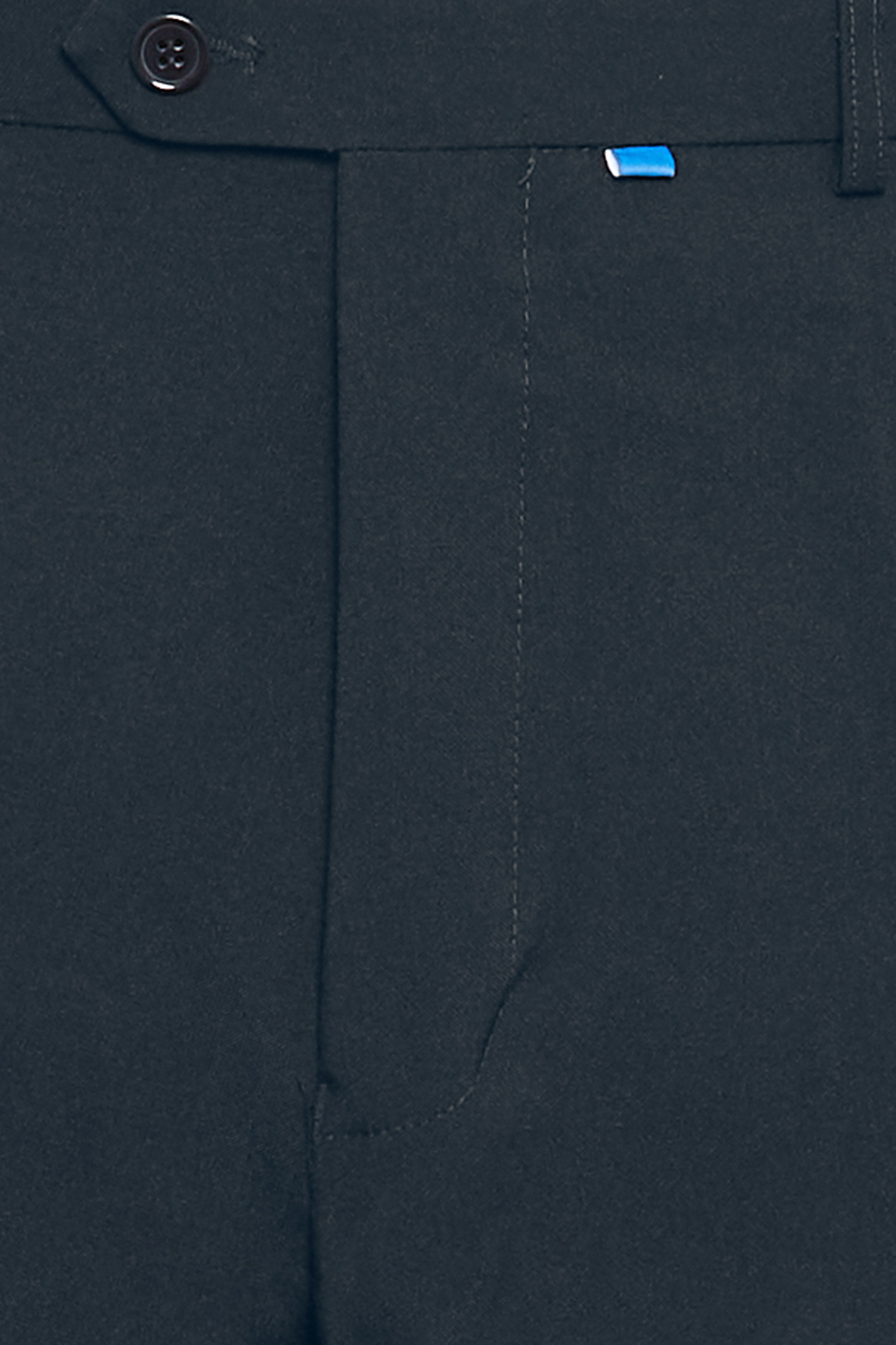 D555 Big & Tall Navy Blue Side Adjustable Waist Trousers | BadRhino 2