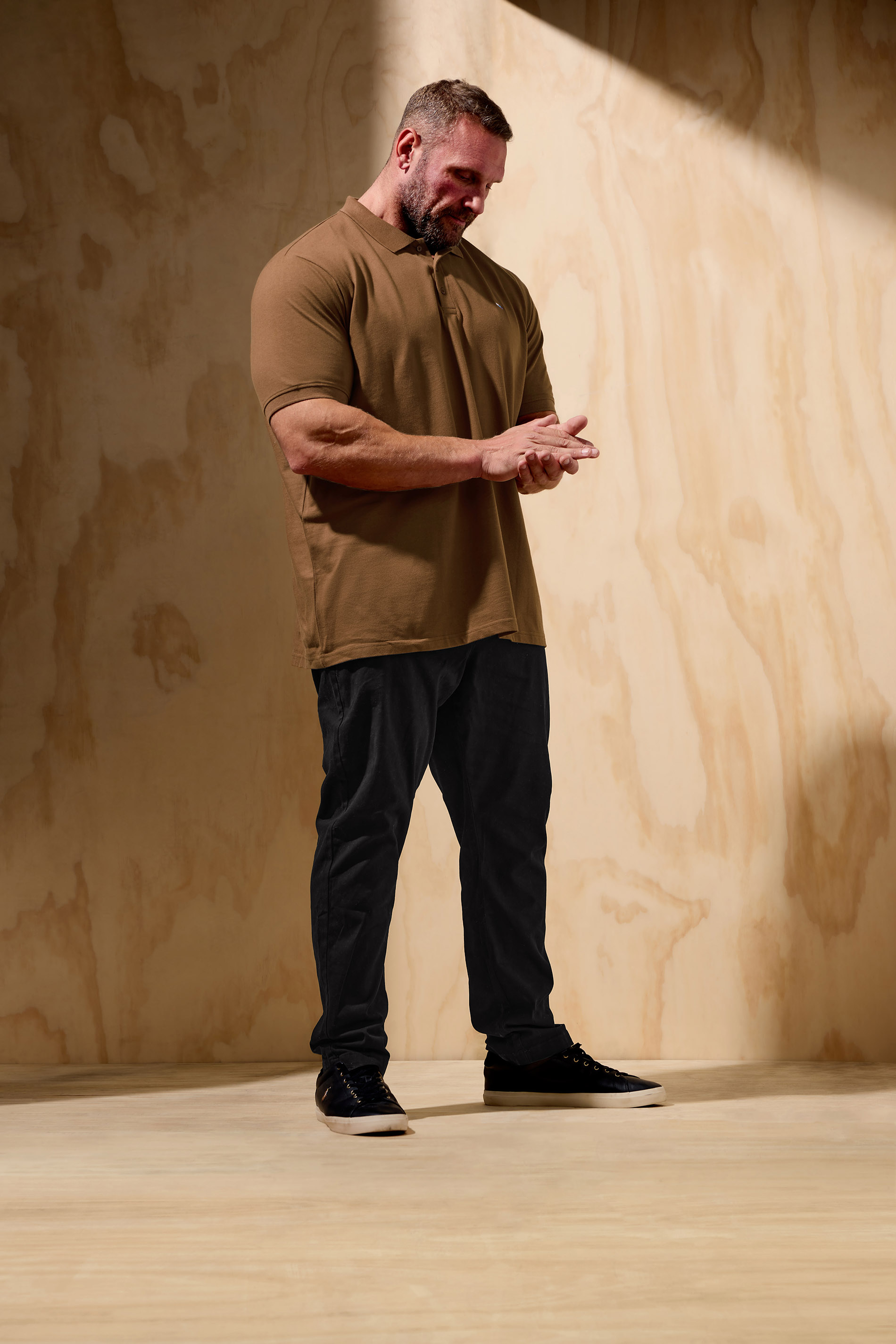 BadRhino Big & Tall Brown Core Polo Shirt | BadRhino 3