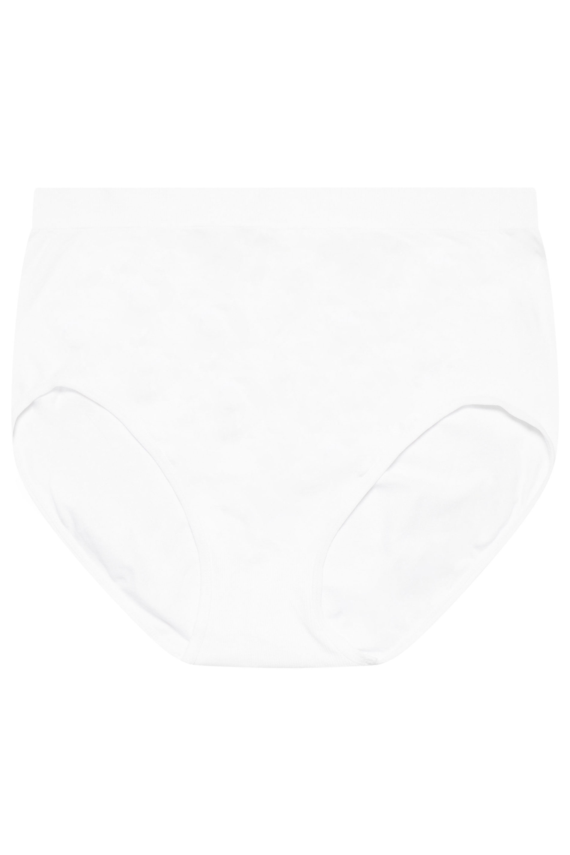 YOURSET Plus Size 2 PACK Black & White Seamless Light Control Full Briefs | Yours Clothing  8