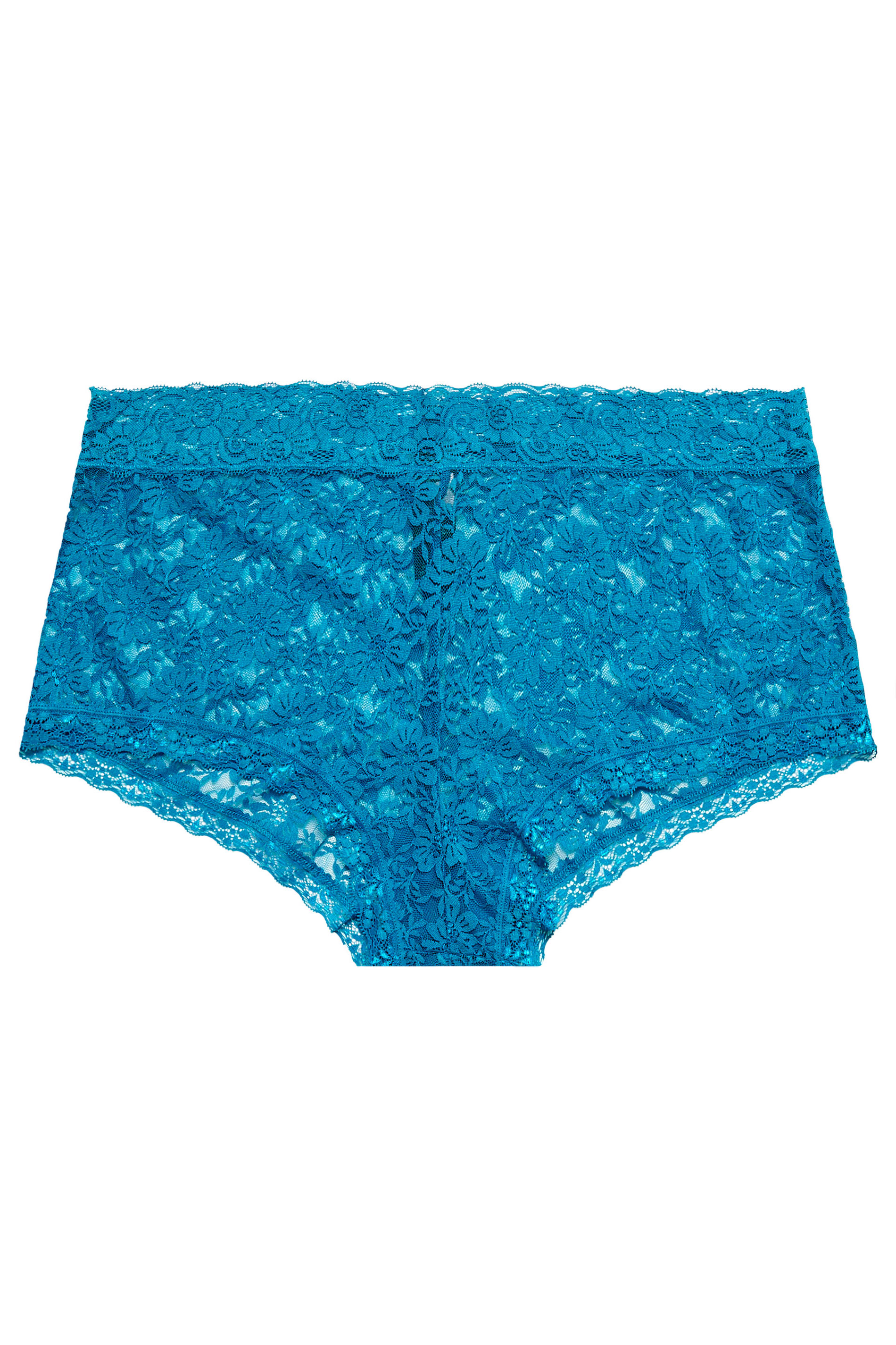 YOURSET 3 PACK Plus Size Pink & Blue Lace Mid Rise Shorts | Yours Clothing  7