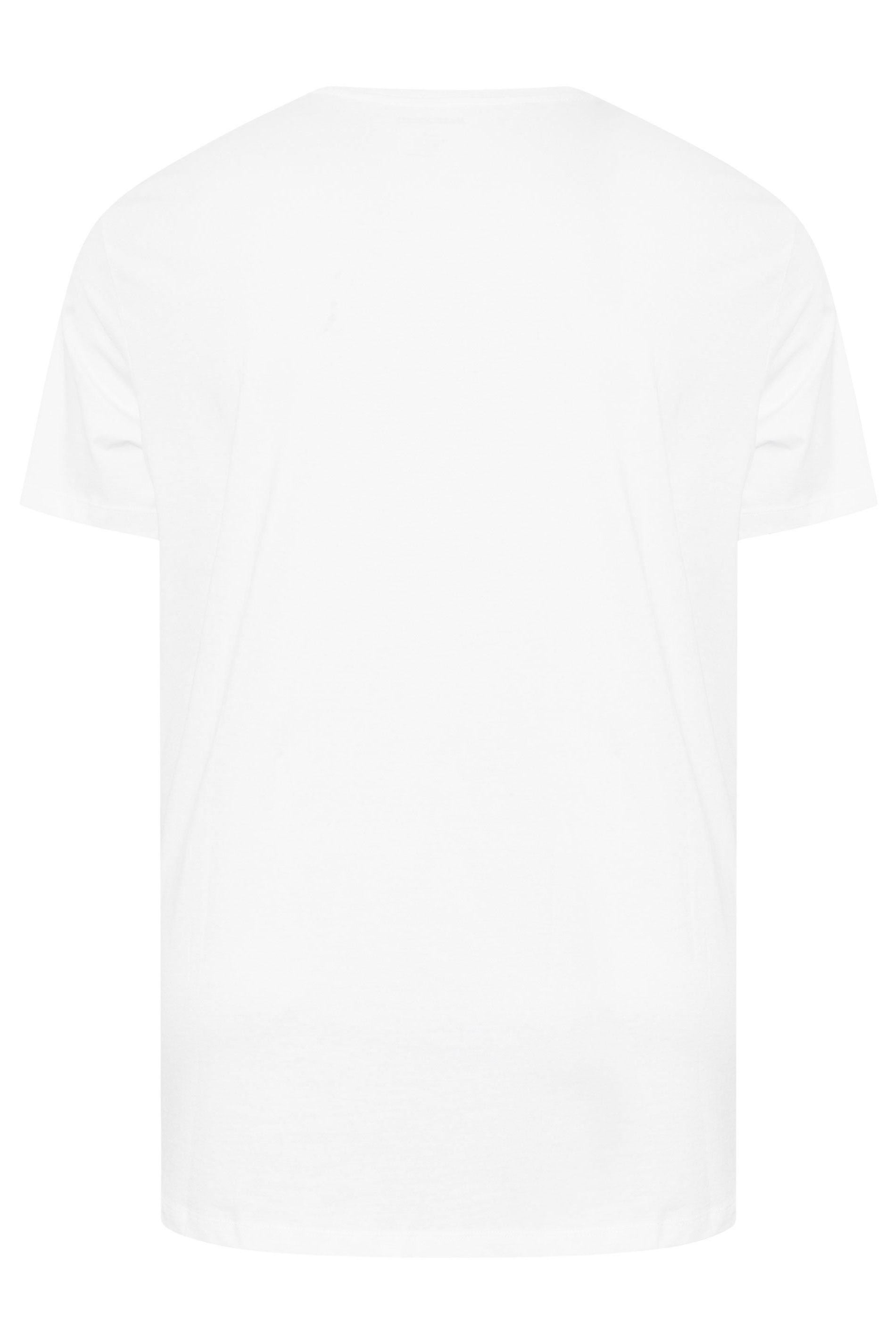 JACK & JONES Big & Tall White Basic T-Shirt | BadRhino 4