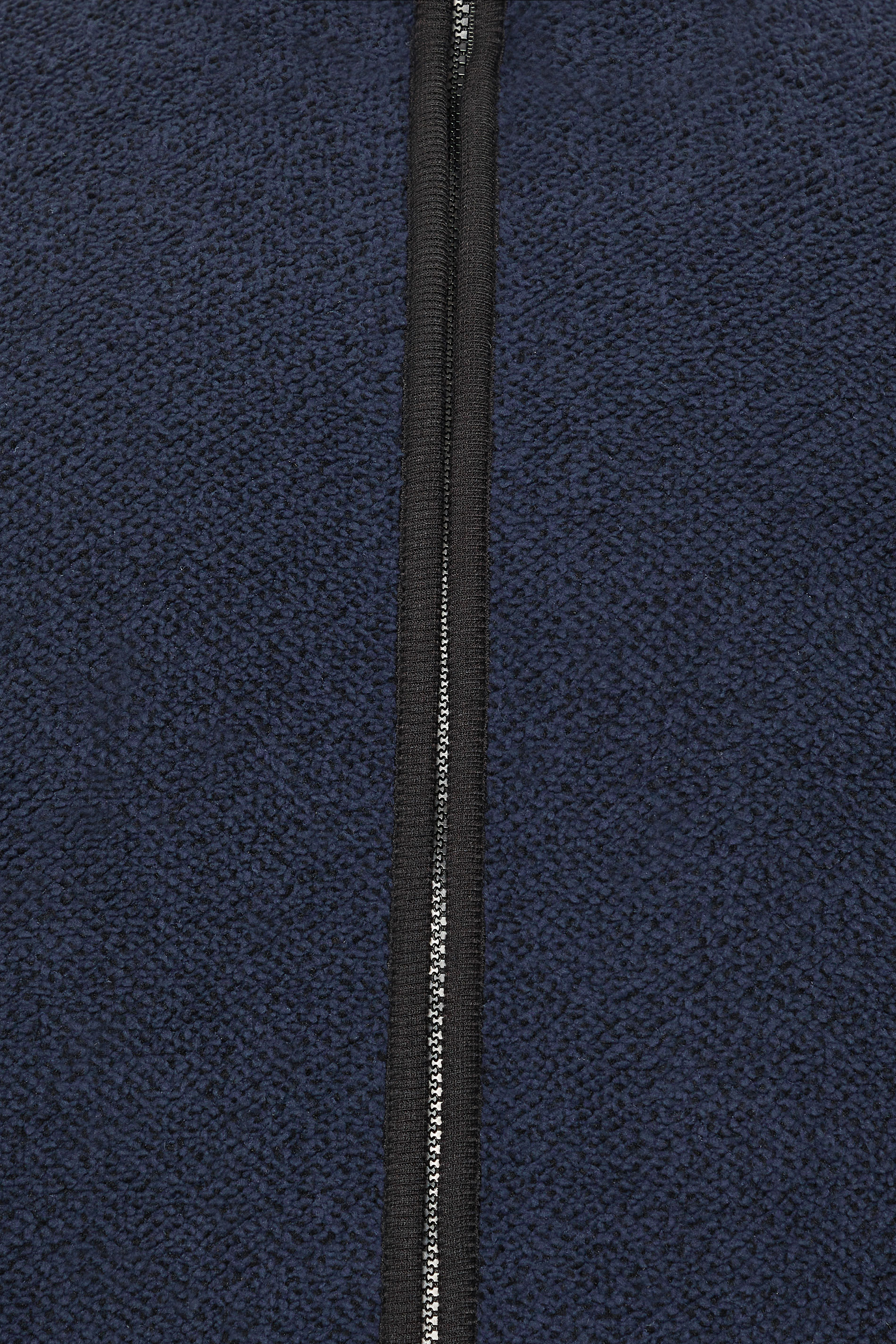 BadRhino Big & Tall Navy Blue Textured Zip Through Fleece | BadRhino 1
