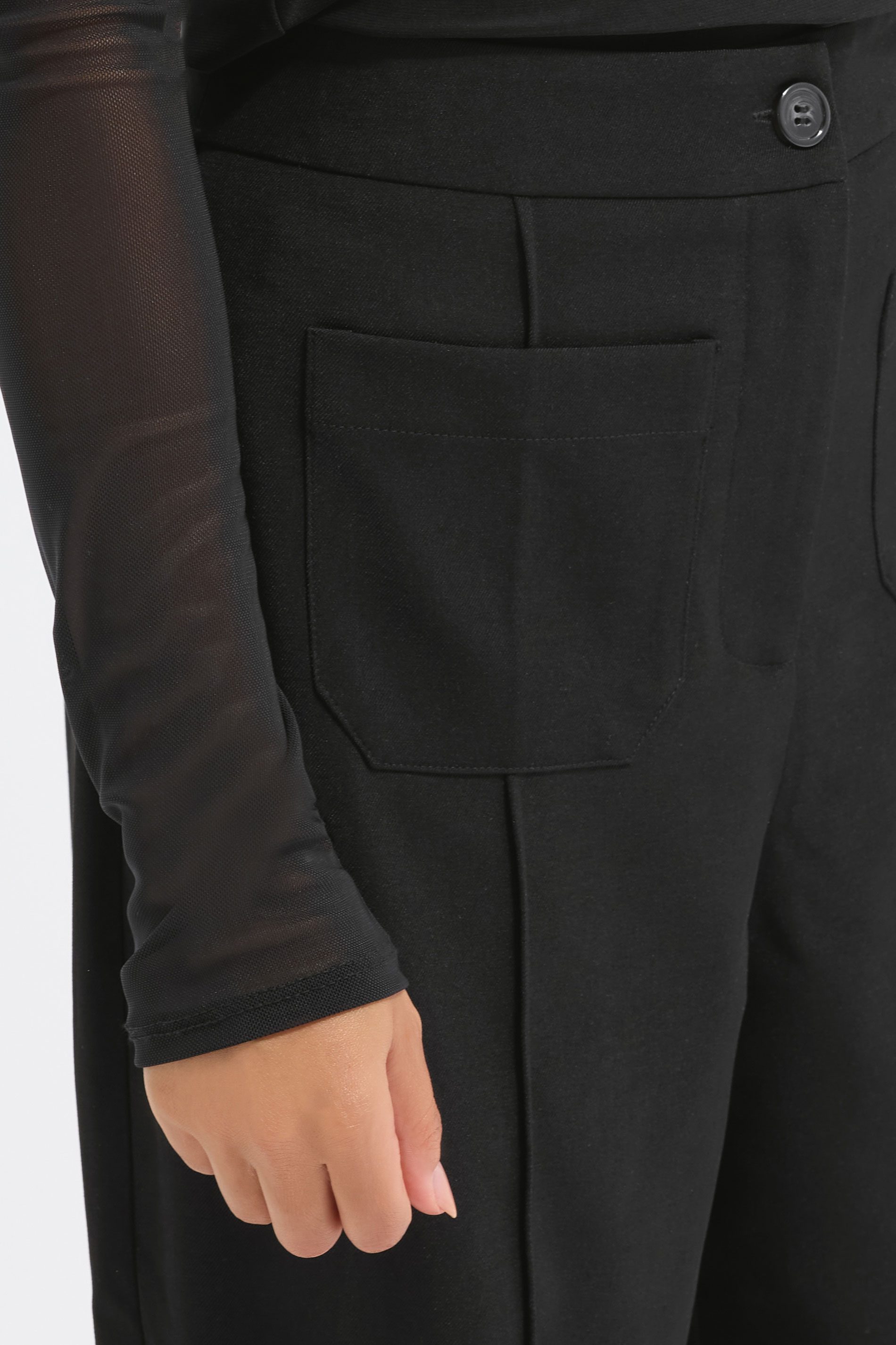 PixieGirl Petite Women's Black Pocket Formal Trousers | PixieGirl 4