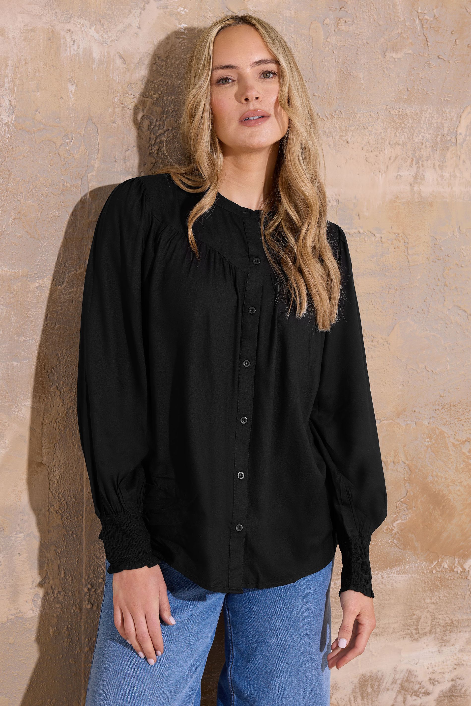 LTS Tall Black Long Sleeve Blouse | Long Tall Sally 3