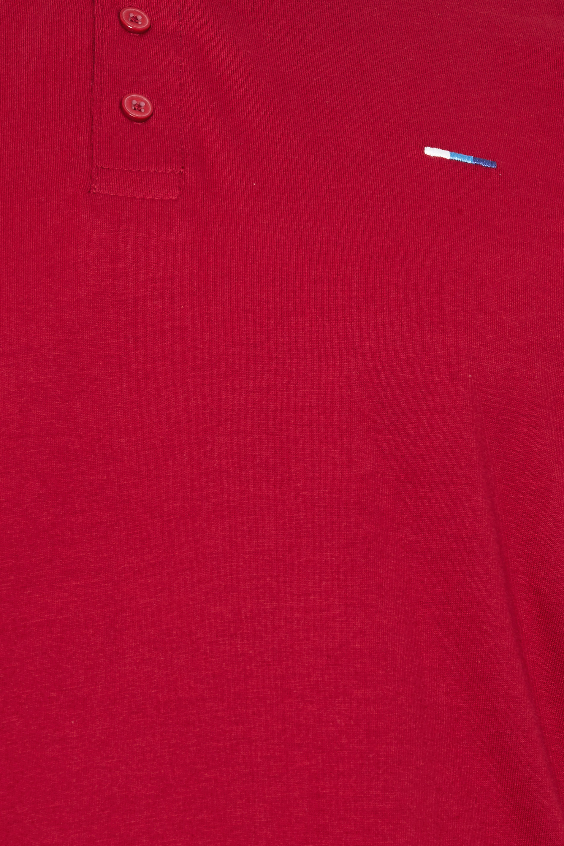 BadRhino Big & Tall Red Contrast Tipped Detail Polo Shirt | BadRhino 5