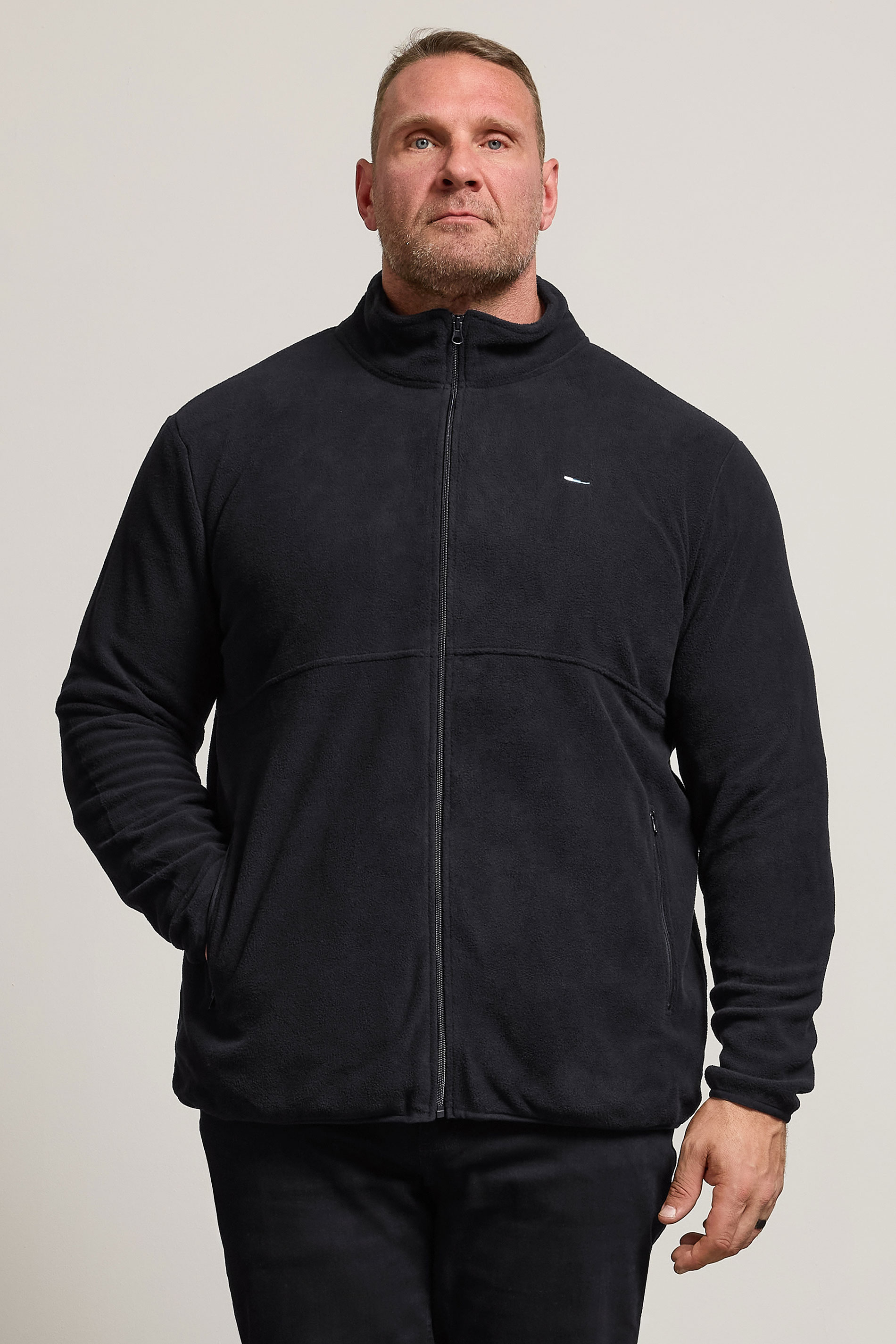 BadRhino Black Essential Zip Through Fleece | BadRhino 3