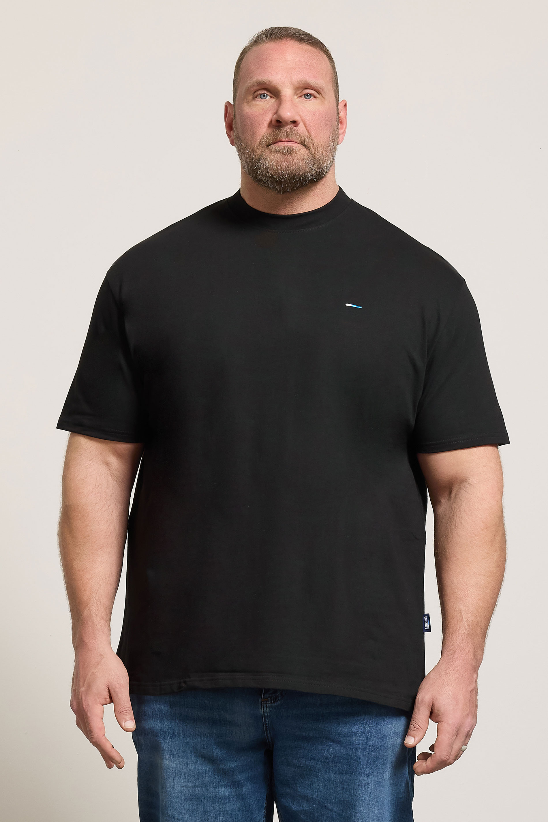 BadRhino Big & Tall Black Heavyweight T-Shirt | BadRhino 3