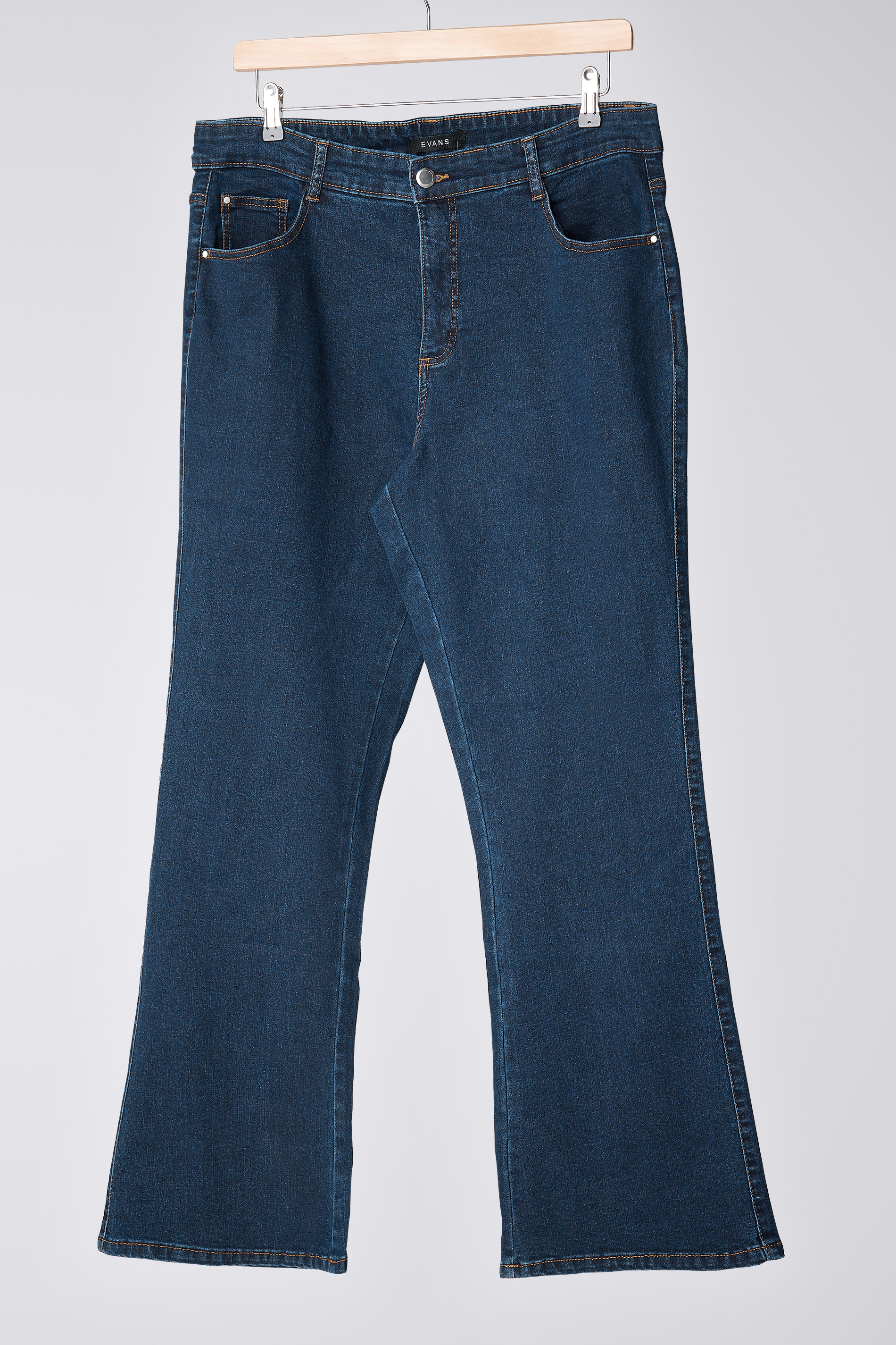 EVANS Plus Size Curve Fit Indigo Bootcut Jeans | Evans 6