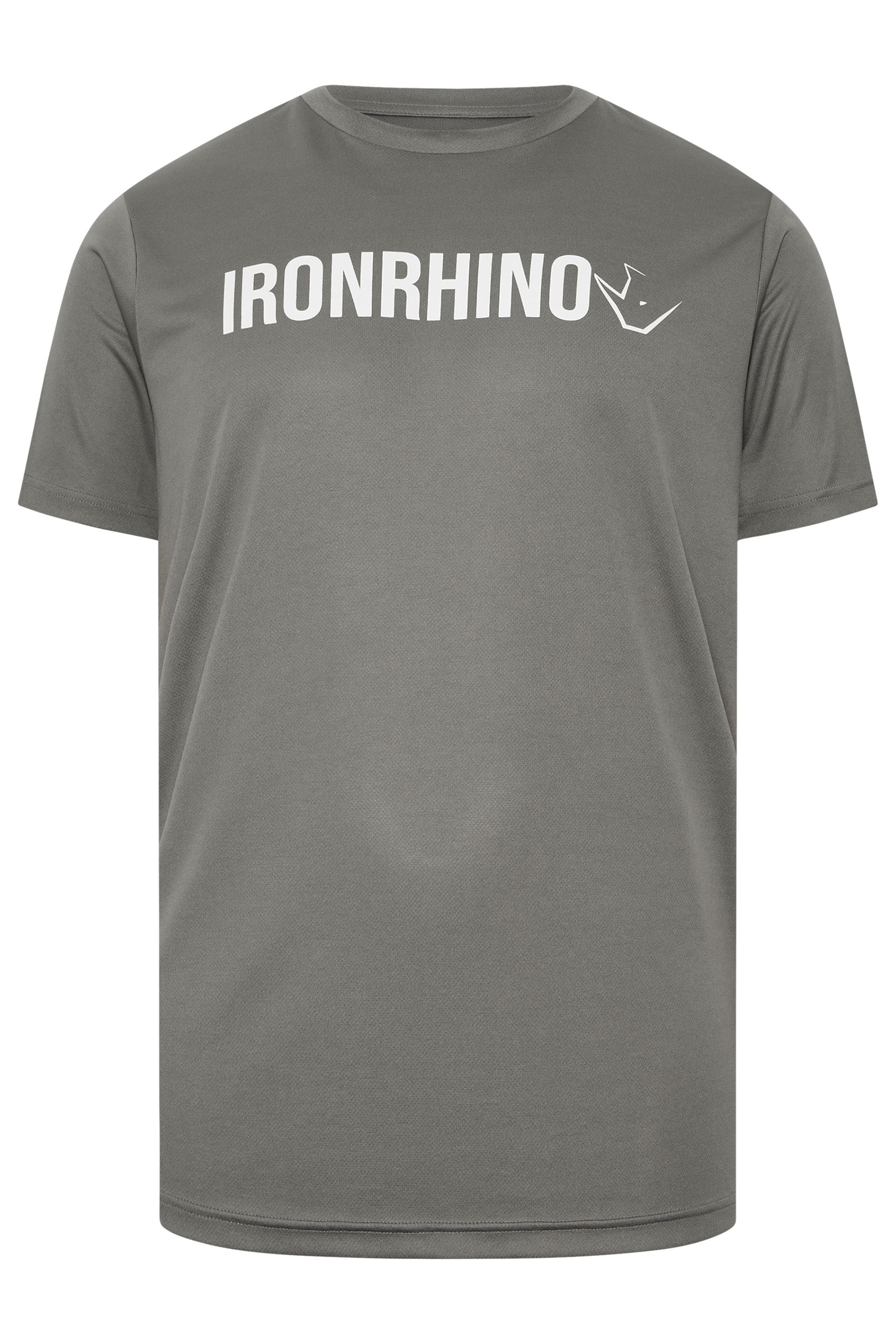 IronRhino Big & Tall Grey Branded Performance T-Shirt | BadRhino 5