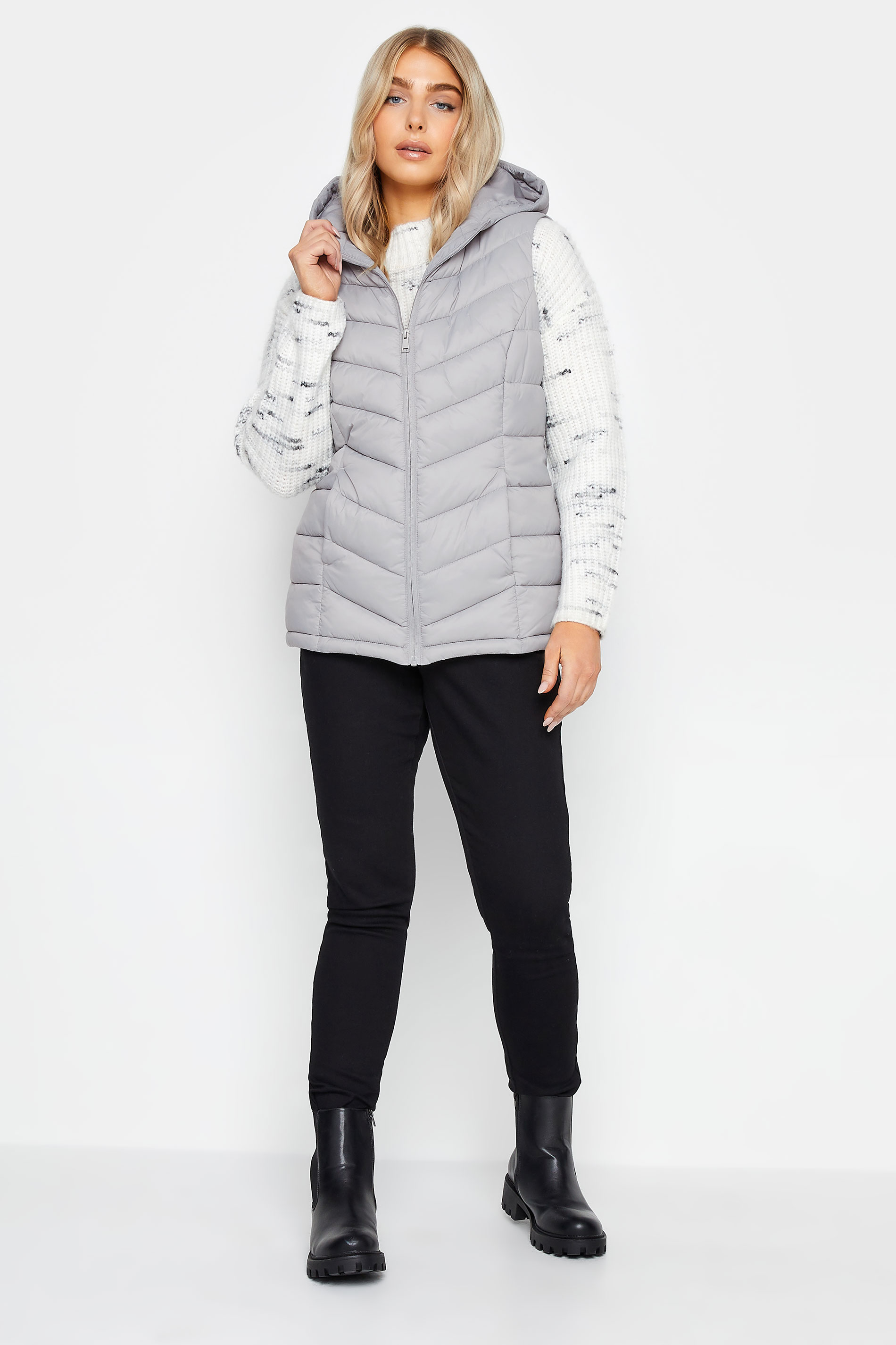 M&Co Grey Quilted Gilet | M&Co 2