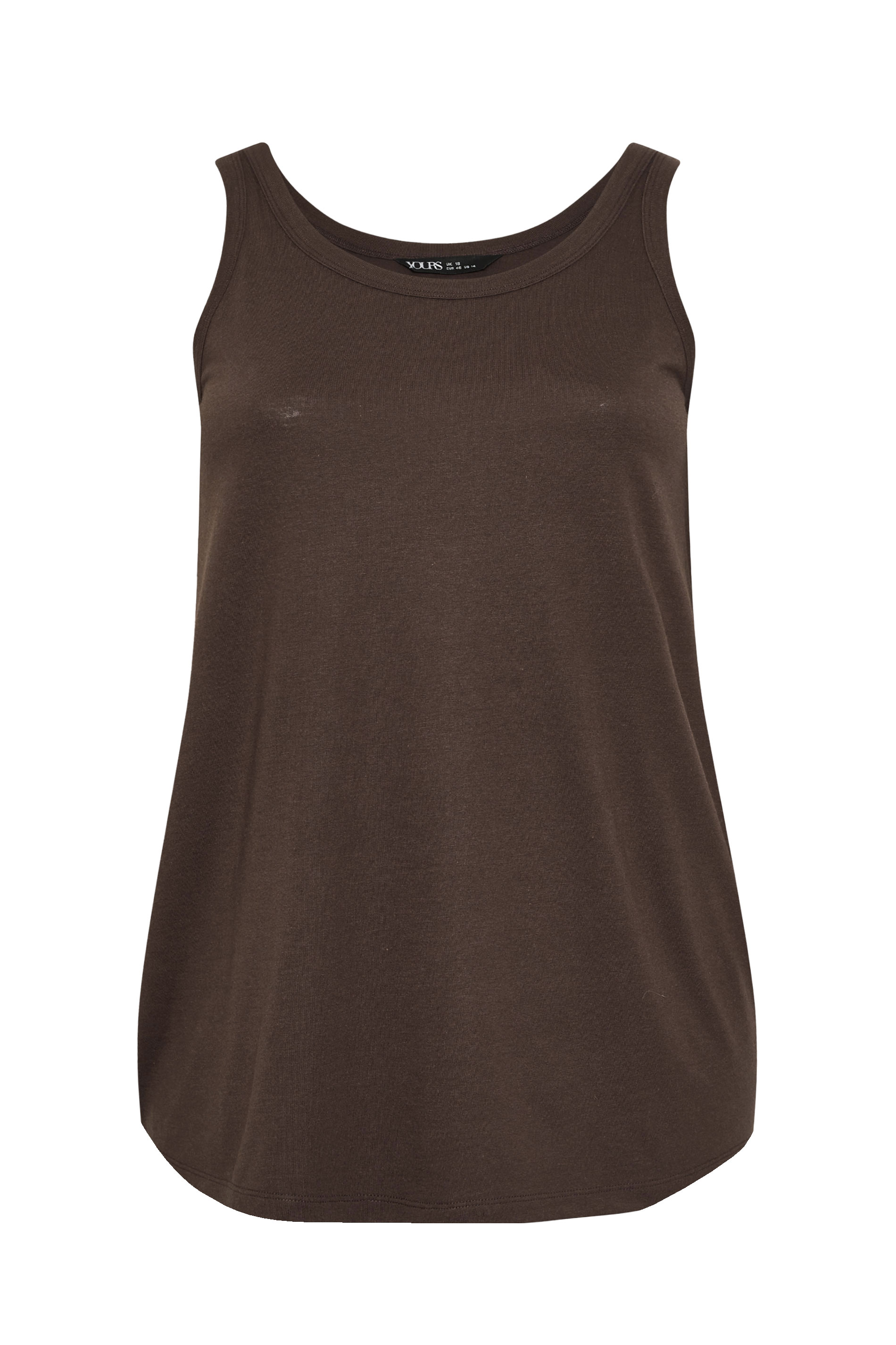 YOURS Plus Size 3 PACK Chocolate Brown Core T-Shirt Essentials Set | Yours Clothing 11