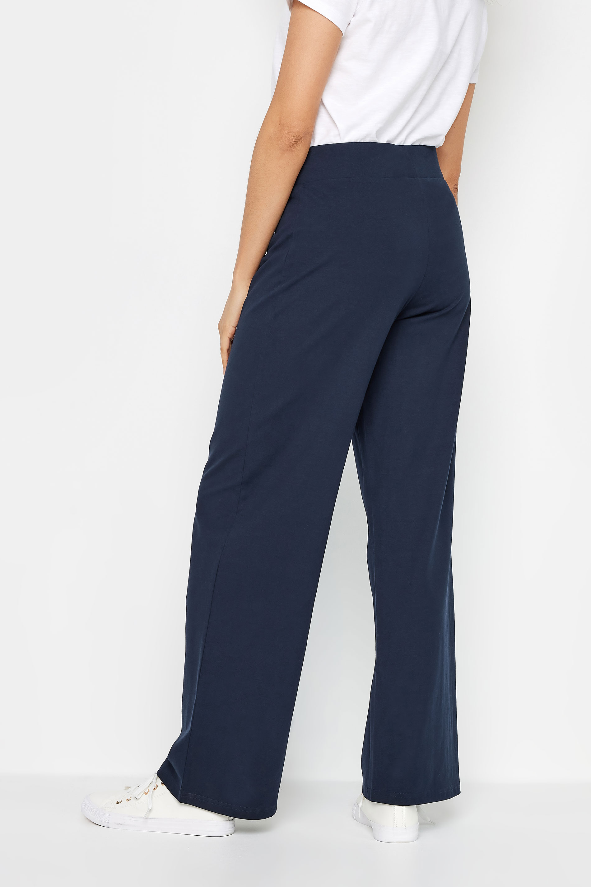 M&Co Navy Blue Wide Leg Yoga Pants | M&Co 3