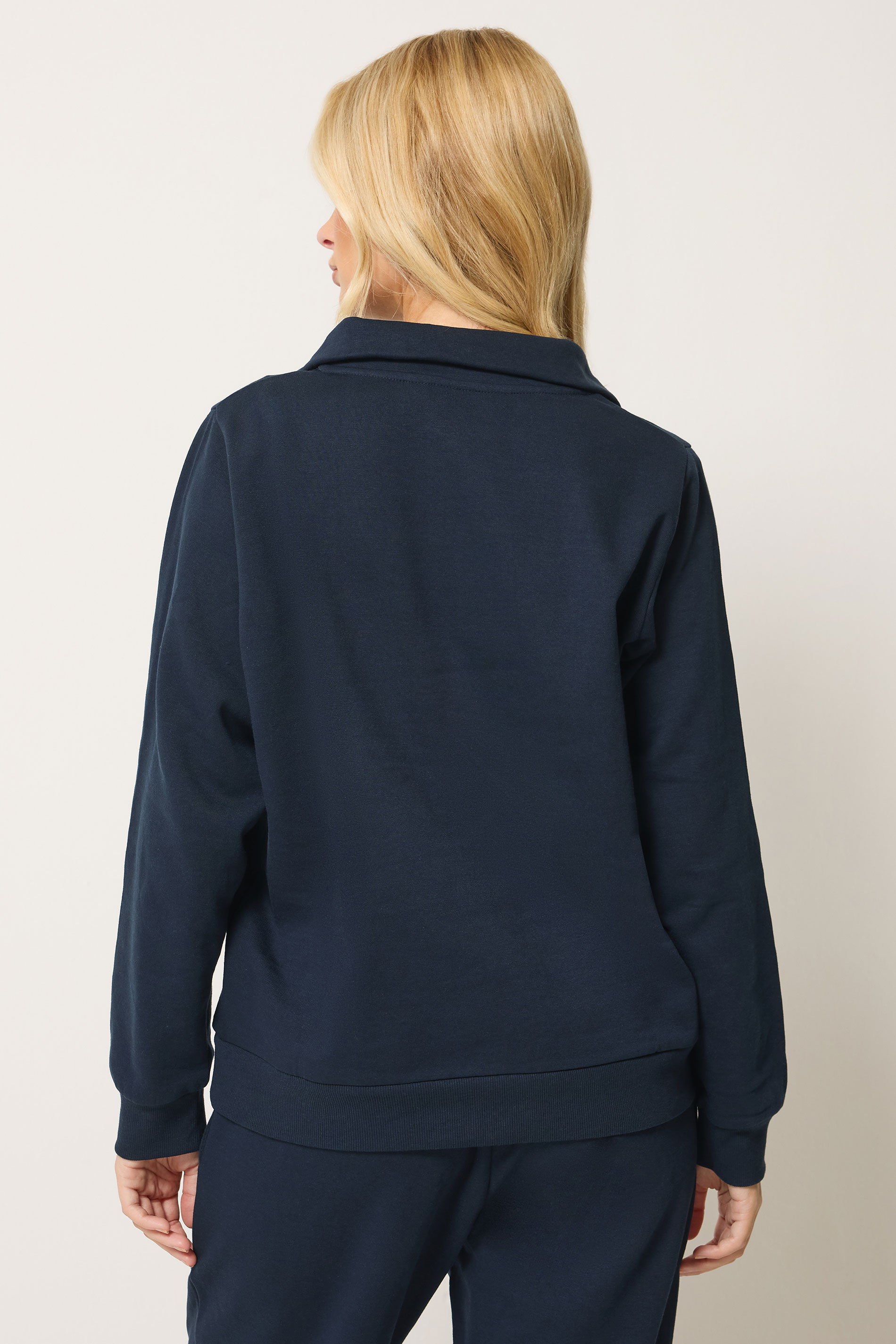 M&Co Navy Blue Half Zip Sweatshirt | M&Co 5
