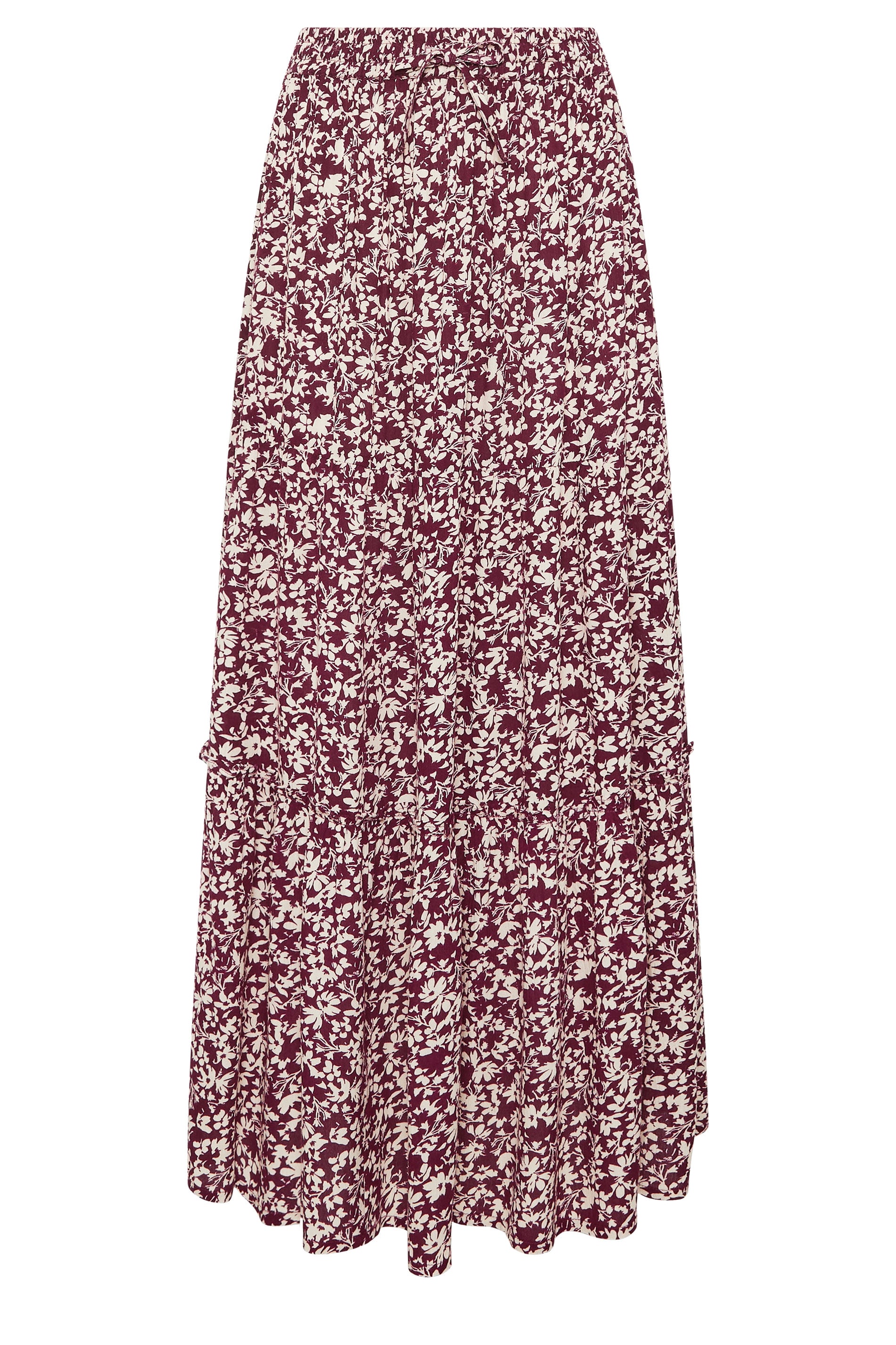 M&Co Purple Ditsy Floral Crinkle Maxi Skirt | M&Co 6
