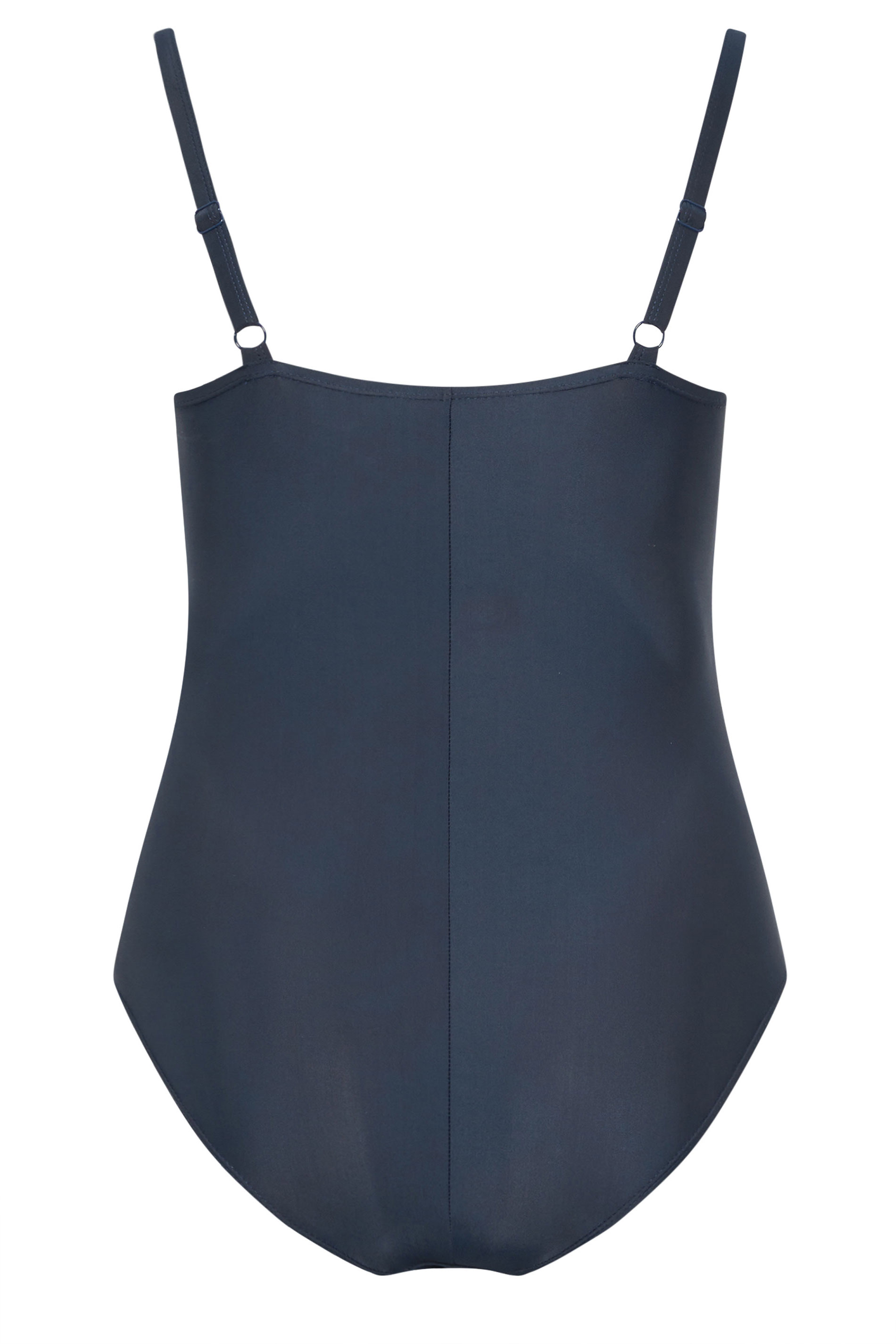 YOURS Plus Size Navy Blue Stripe Swimsuit | Yours Clothing 7